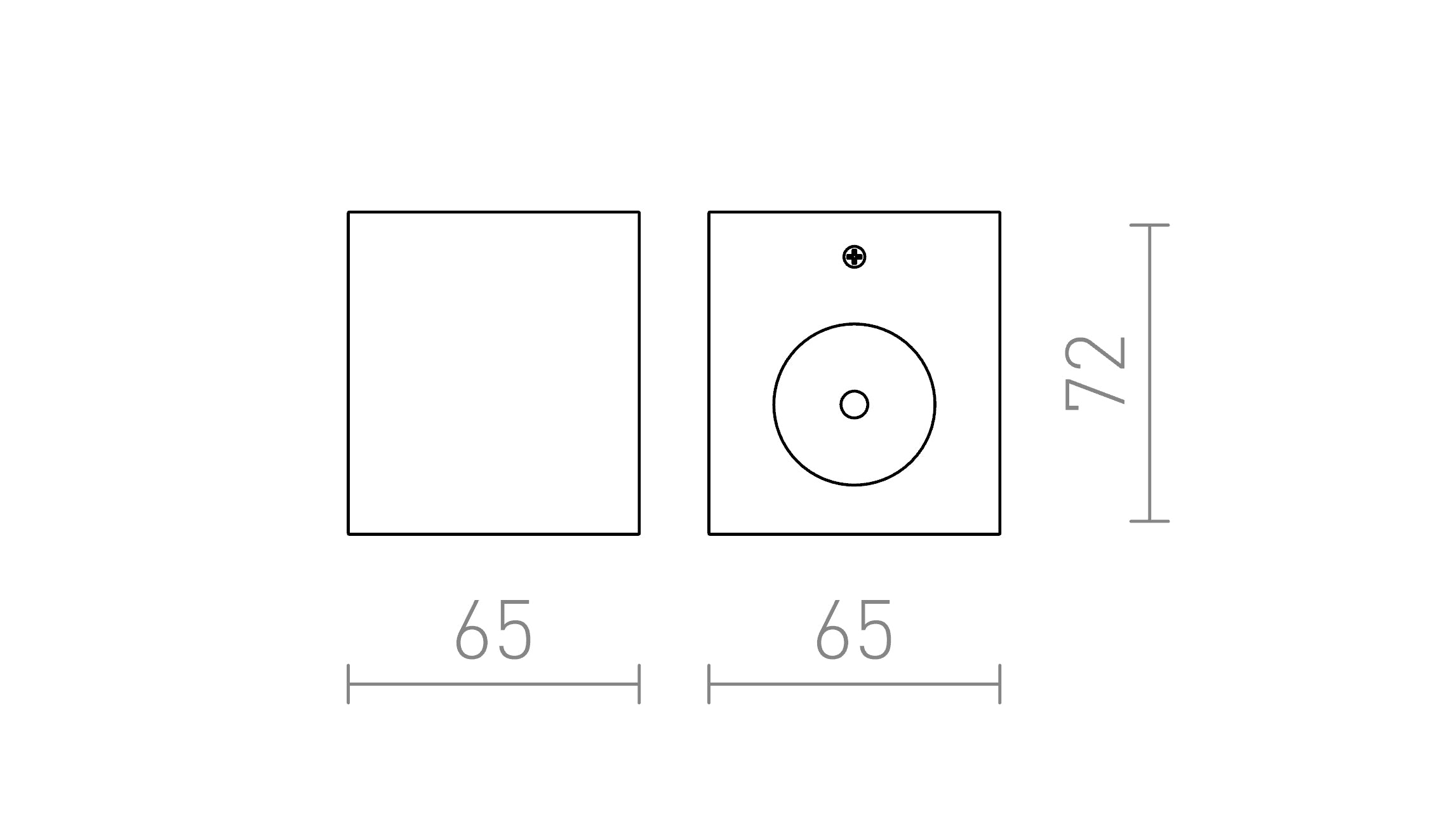 ADVANTAGE I na parede lâmpada - Product sketch