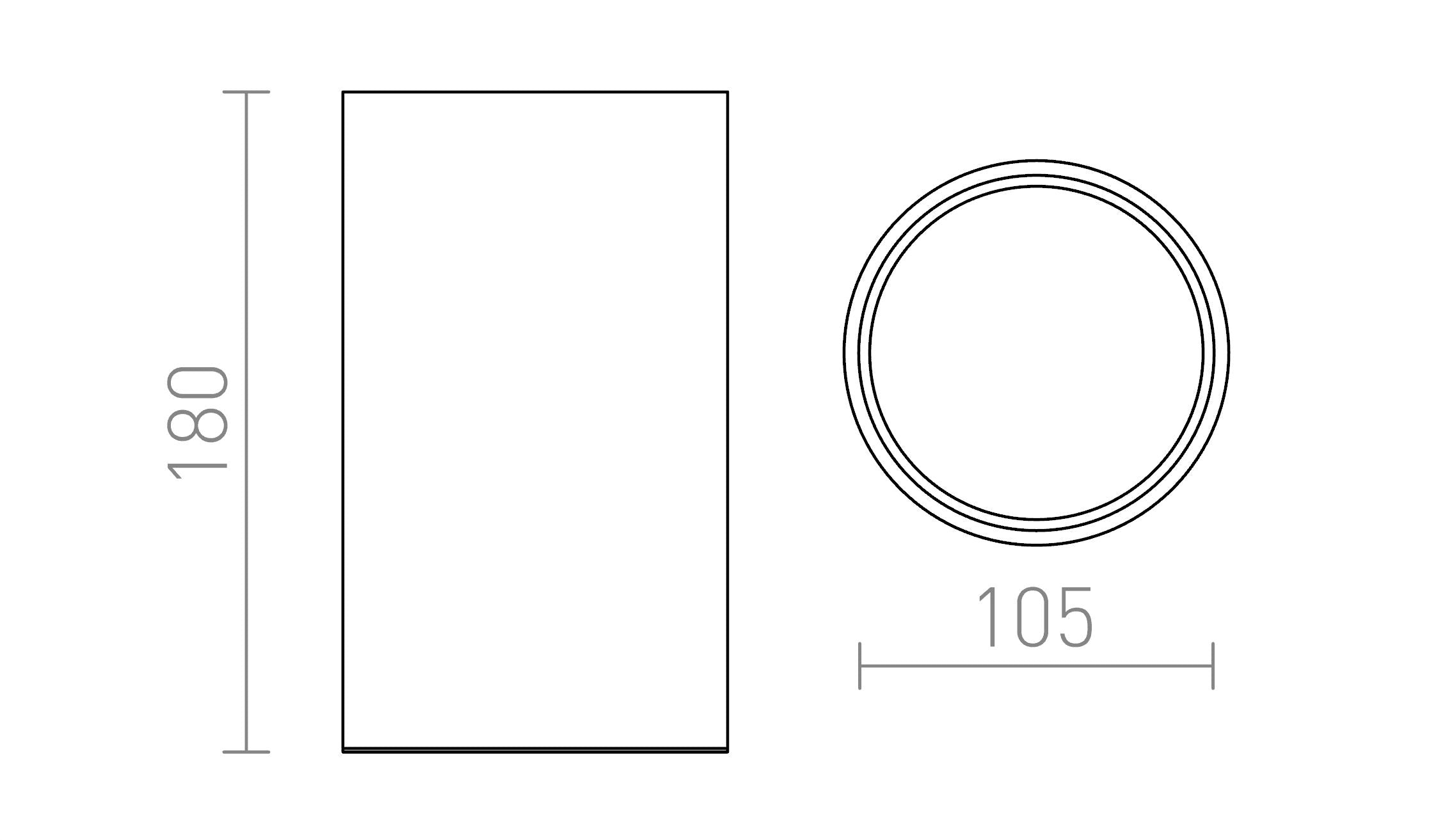 MEA katto liereä lamppu - Product sketch