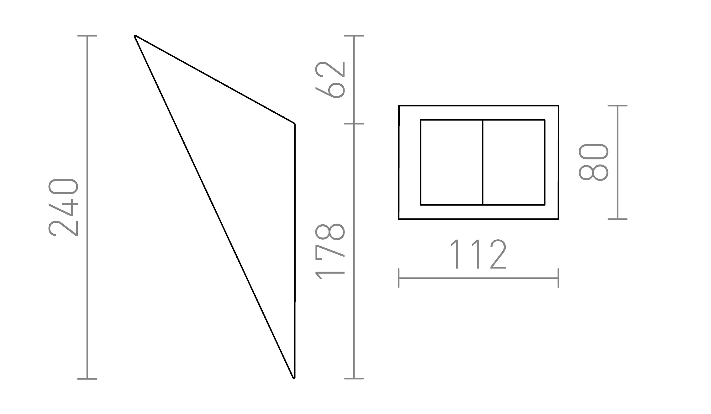 HAY wall lamp - Product sketch
