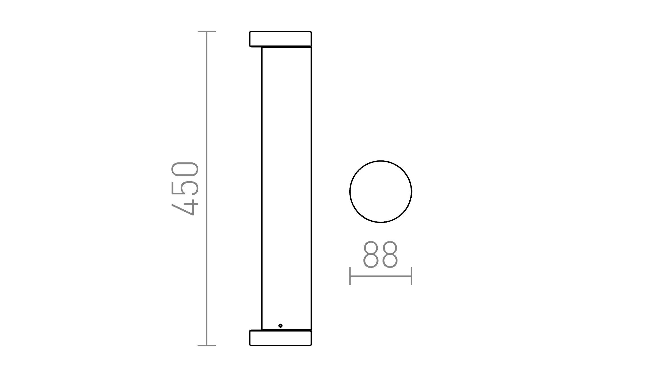 SONET 450 stojanová lampa - Product sketch