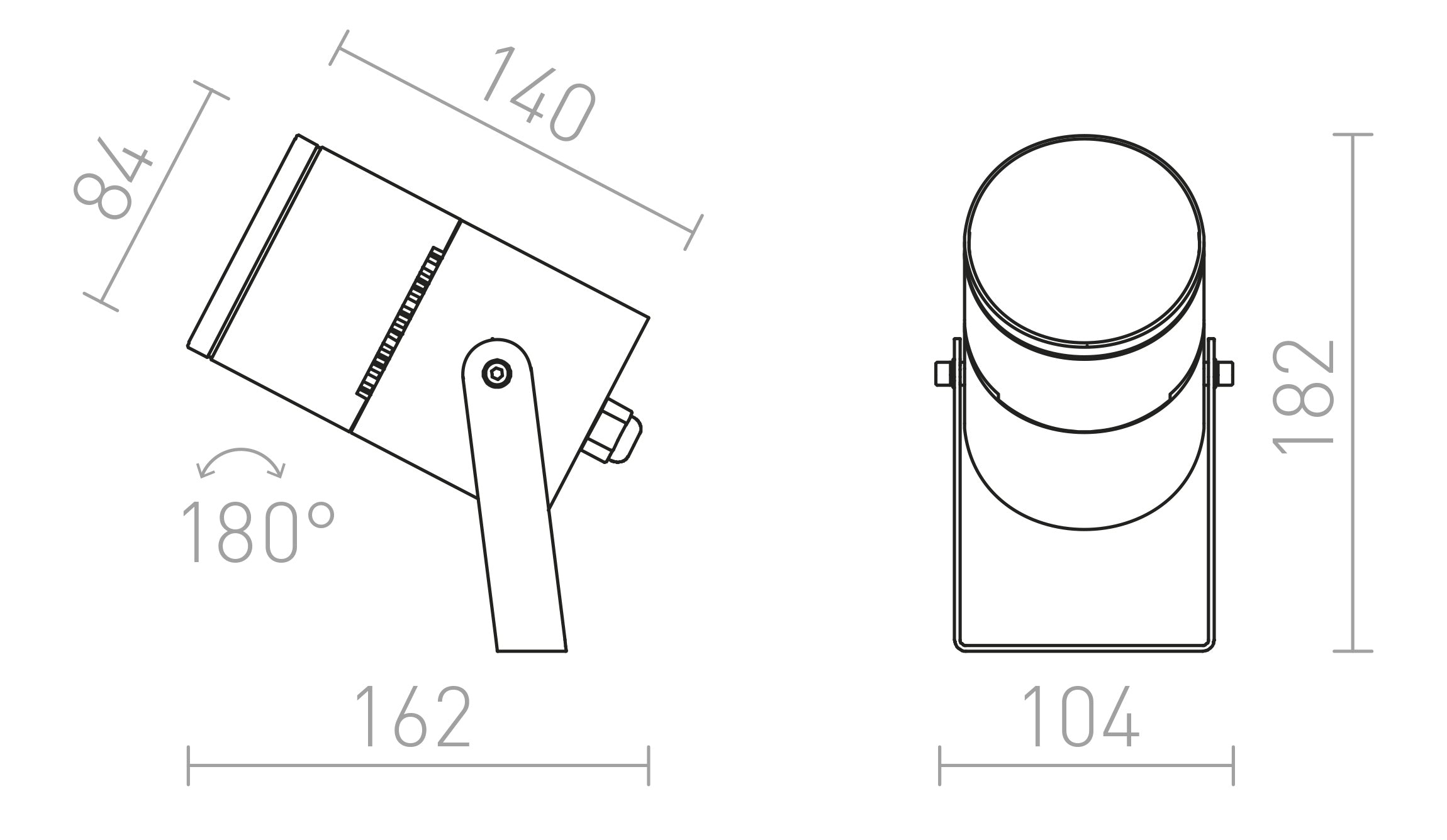 ROSS външен прожектор - Product sketch