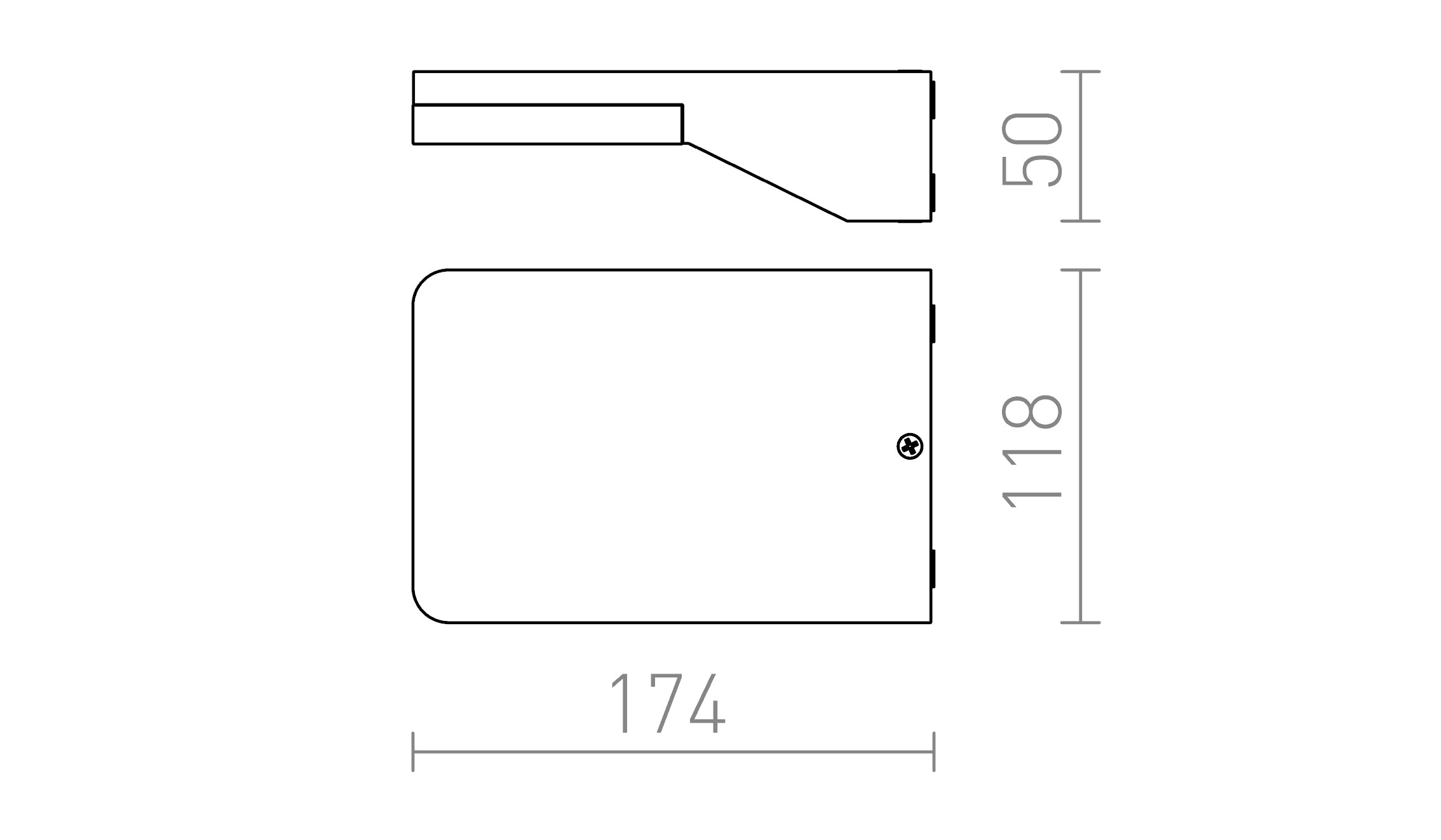VIRGO murale lampe - Product sketch