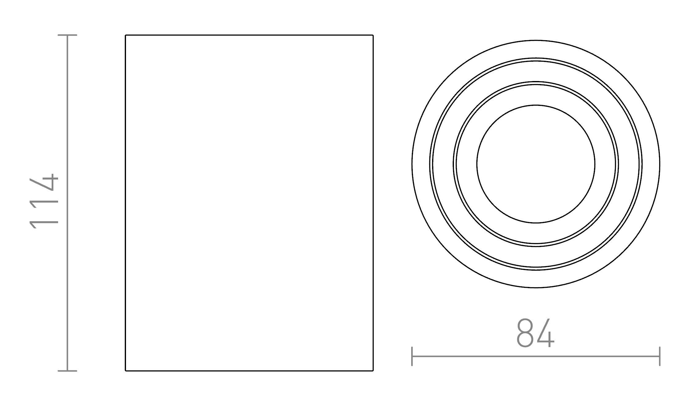 MOMA verstelbare lamp lamp - Product sketch