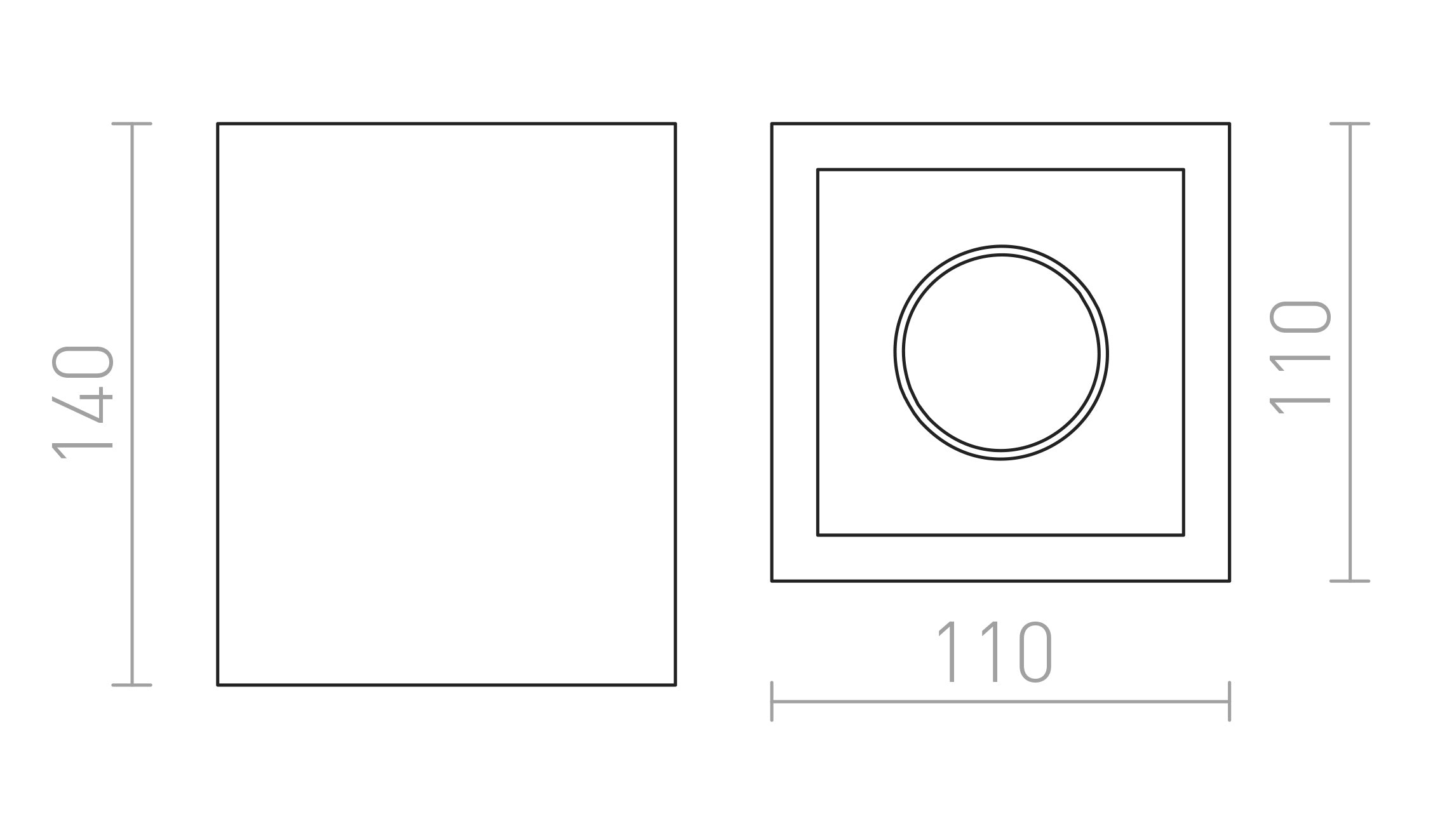 JACK SQ таванна лампа - Product sketch