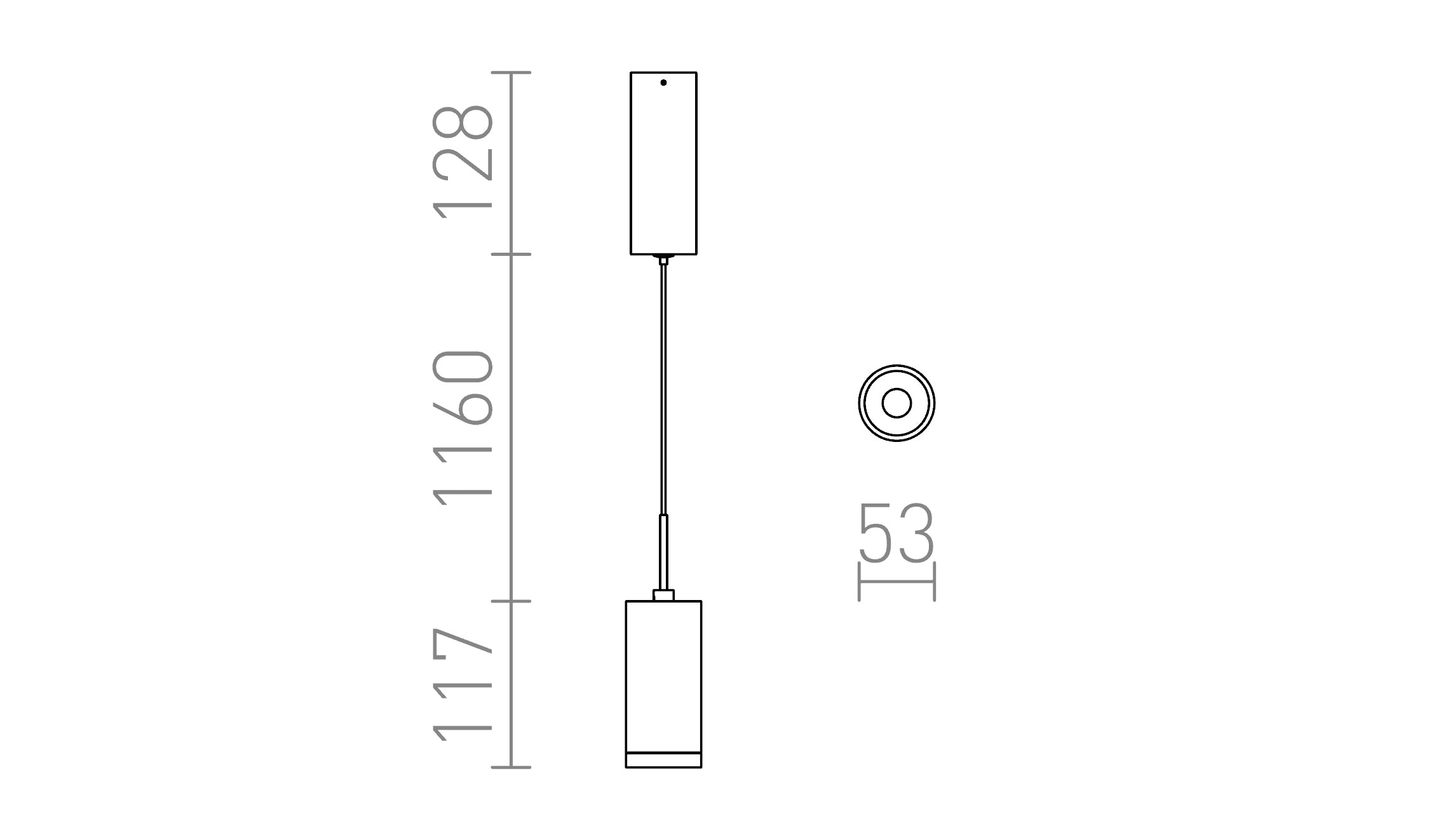 BOGARD κρεμαστό λαμπτήρας - Product sketch