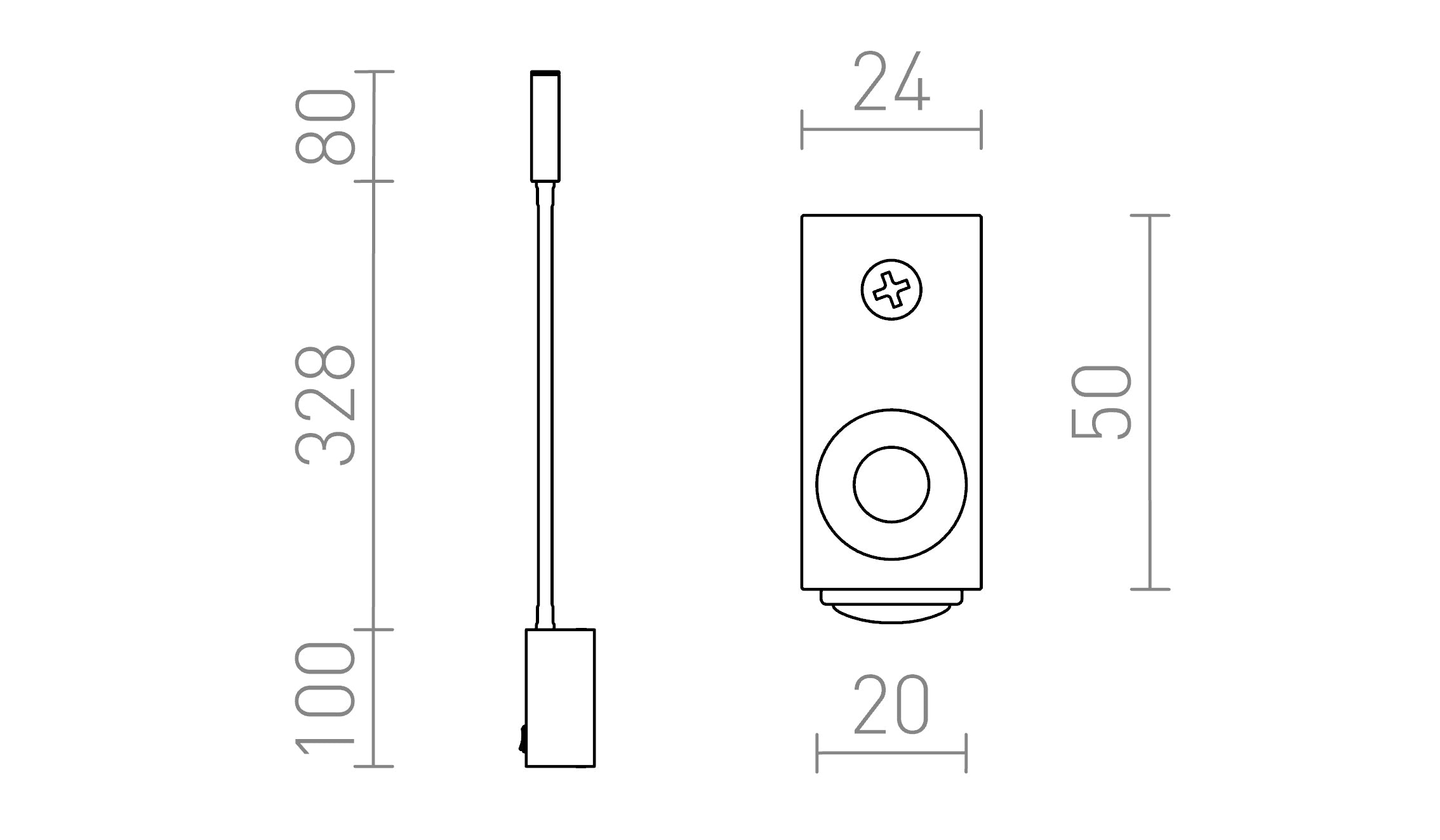 EKE da parete lampada - Product sketch