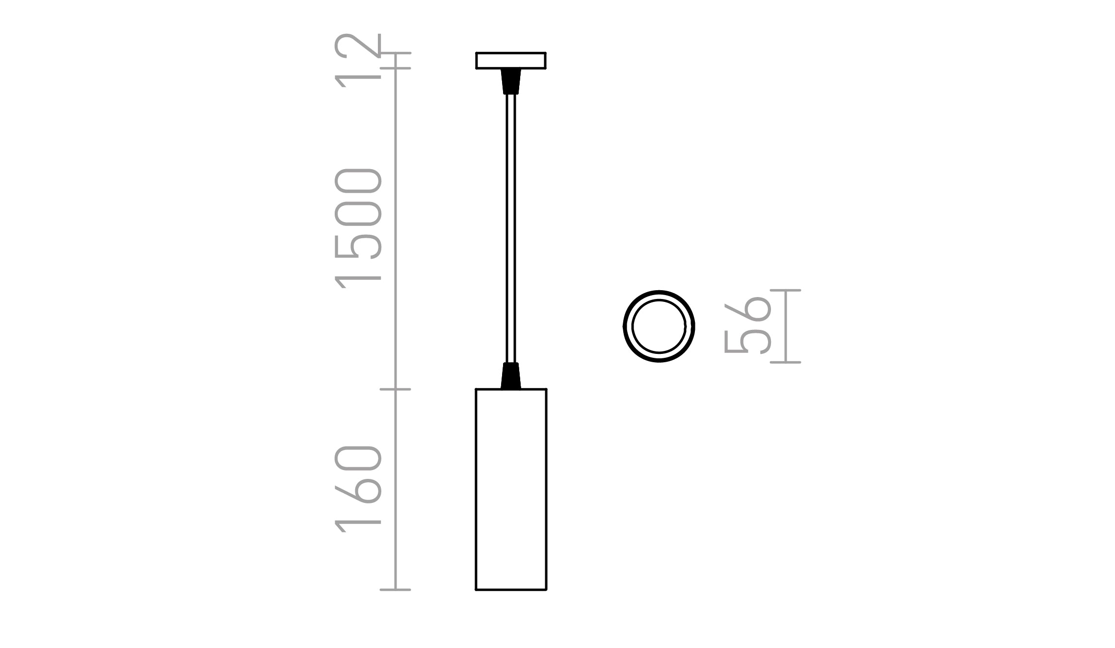 MAVRO Pendelleuchte lampe - Product sketch