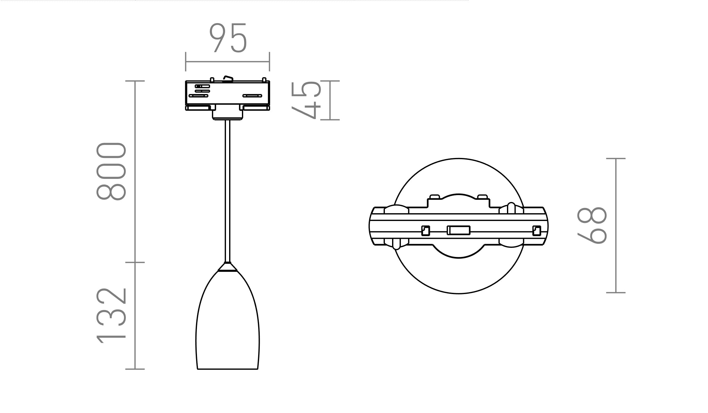 BABADES за трифазна шина - Product sketch