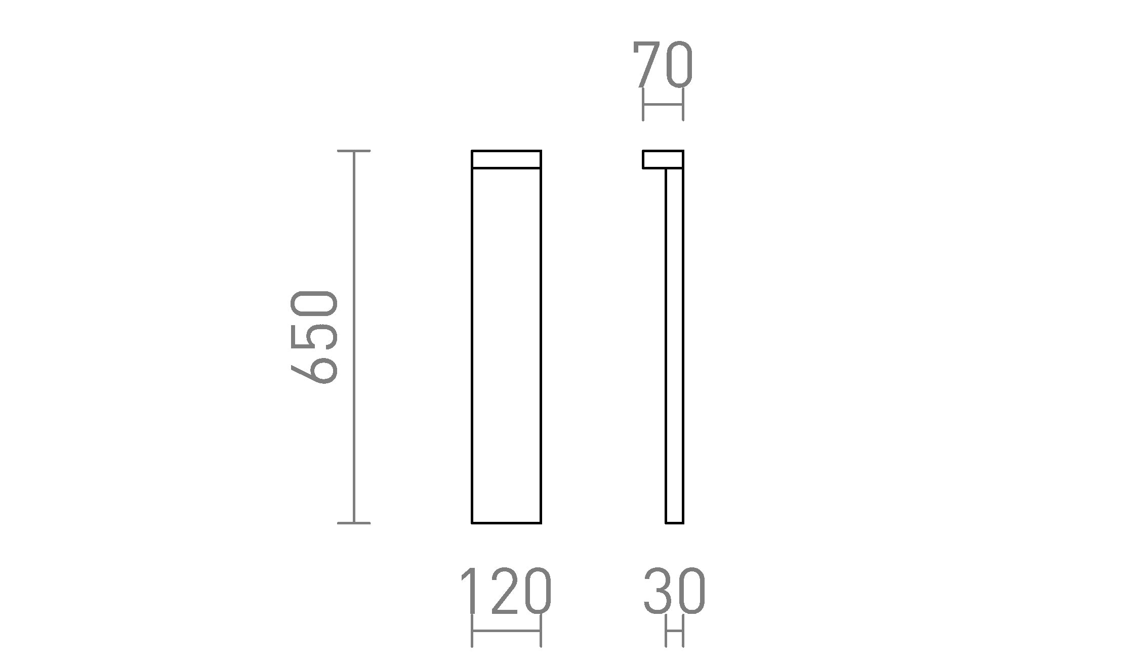 GARDIEN 65 lampadaire lampe - Product sketch