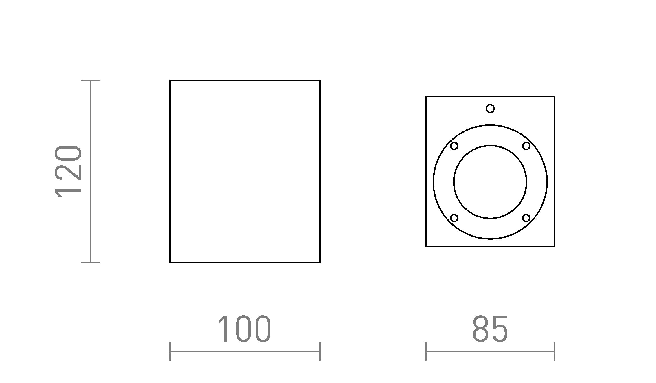KANE I murale lampe - Product sketch