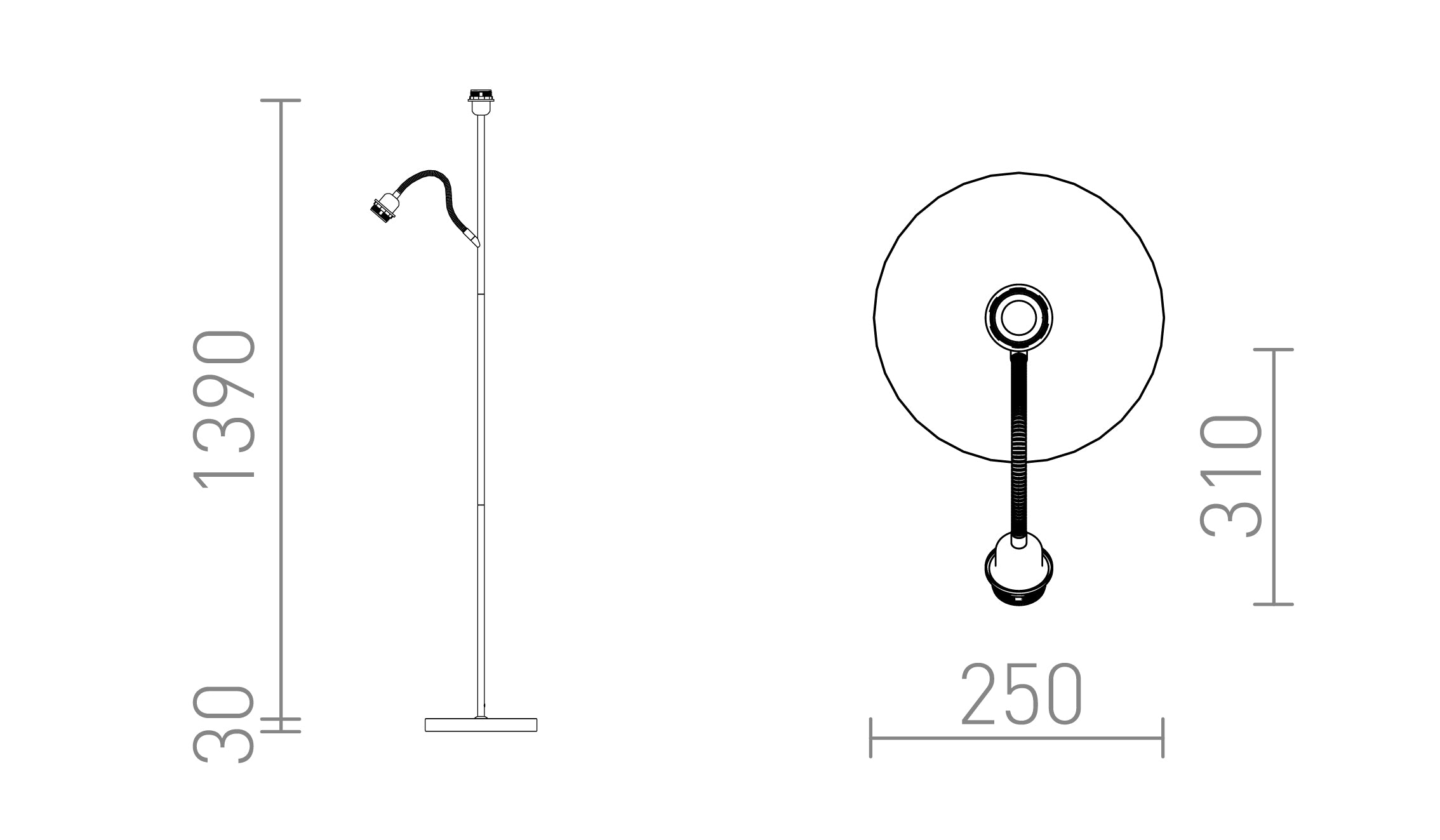 PAMPA Standsockel - Product sketch