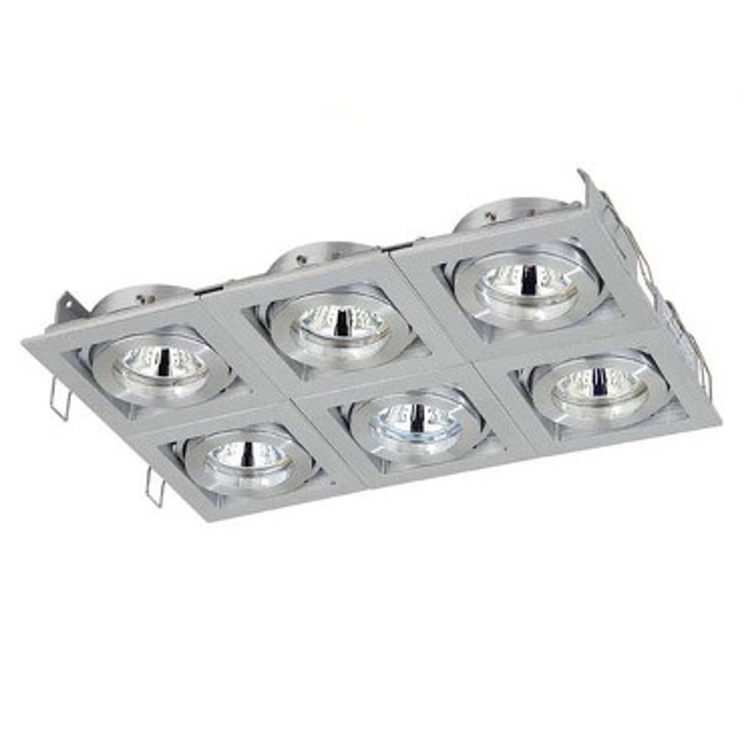 RENDL Outlet MANCHESTER VI recessed brushed aluminum 12V GU5,3 6x50W A0130606 1