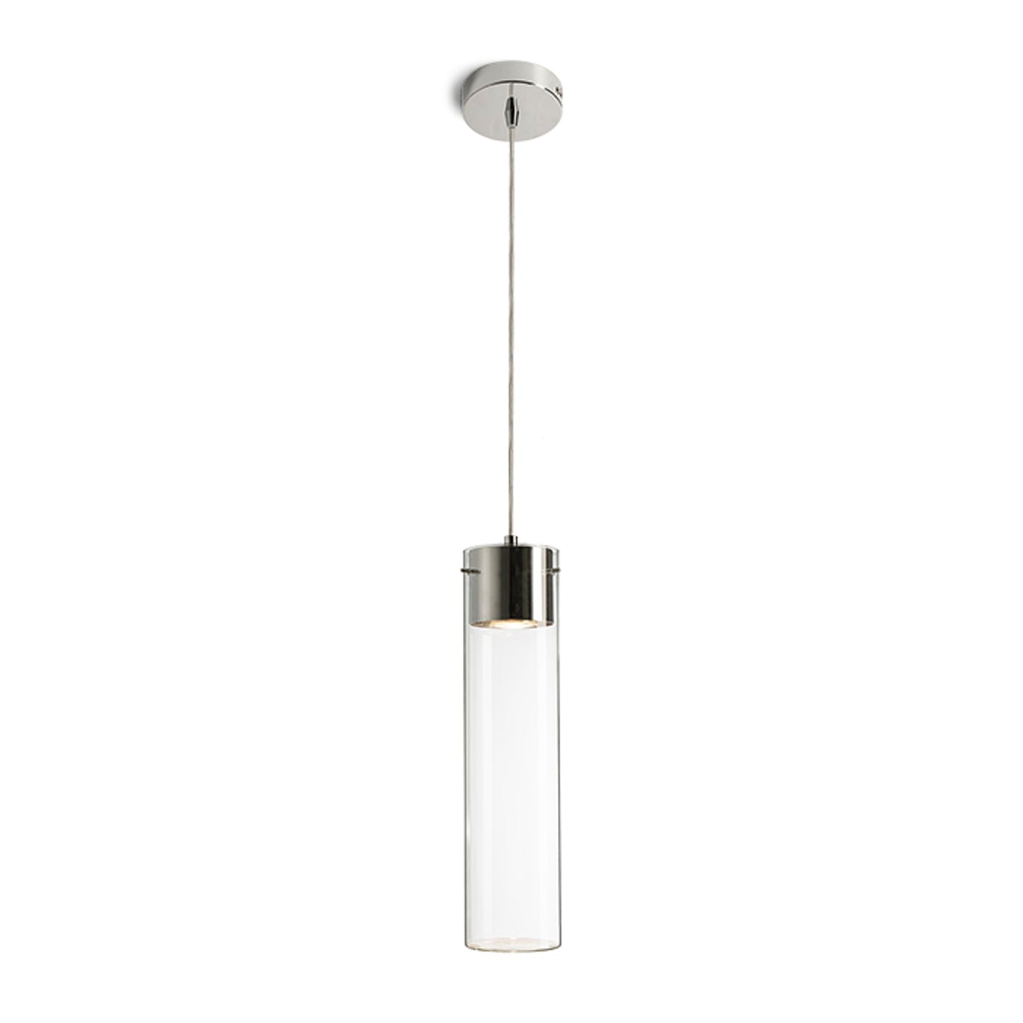 RENDL pendant lamp GARNISH pendant clear glass/chrome 230V GU10 9W R11756 1