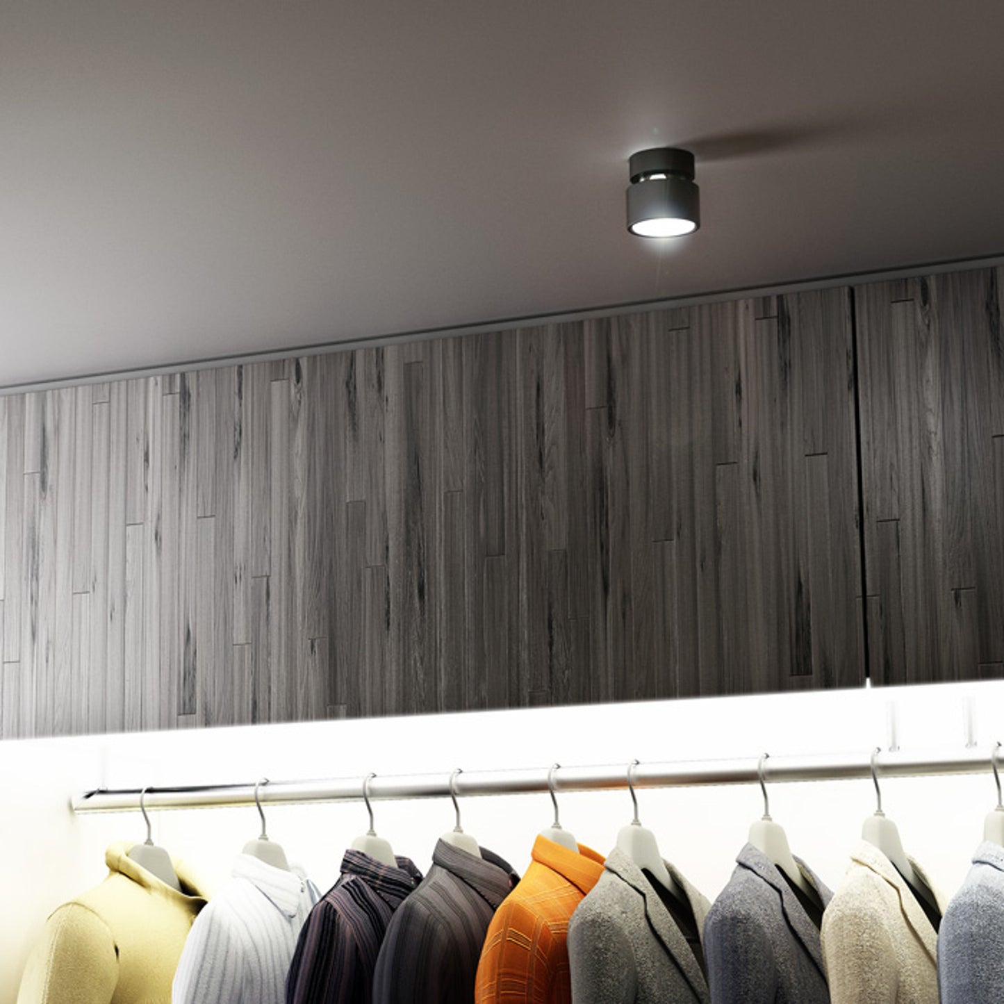RENDL surface mounted lamp PIXIE ceiling black chrome 230V LED GX53 7W R11771 6
