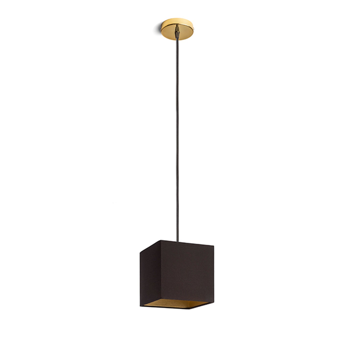 RENDL shades, shade bases, pendent sets TEMPO 15/15 shade Polycotton black/golden foil max. 28W R11812 7