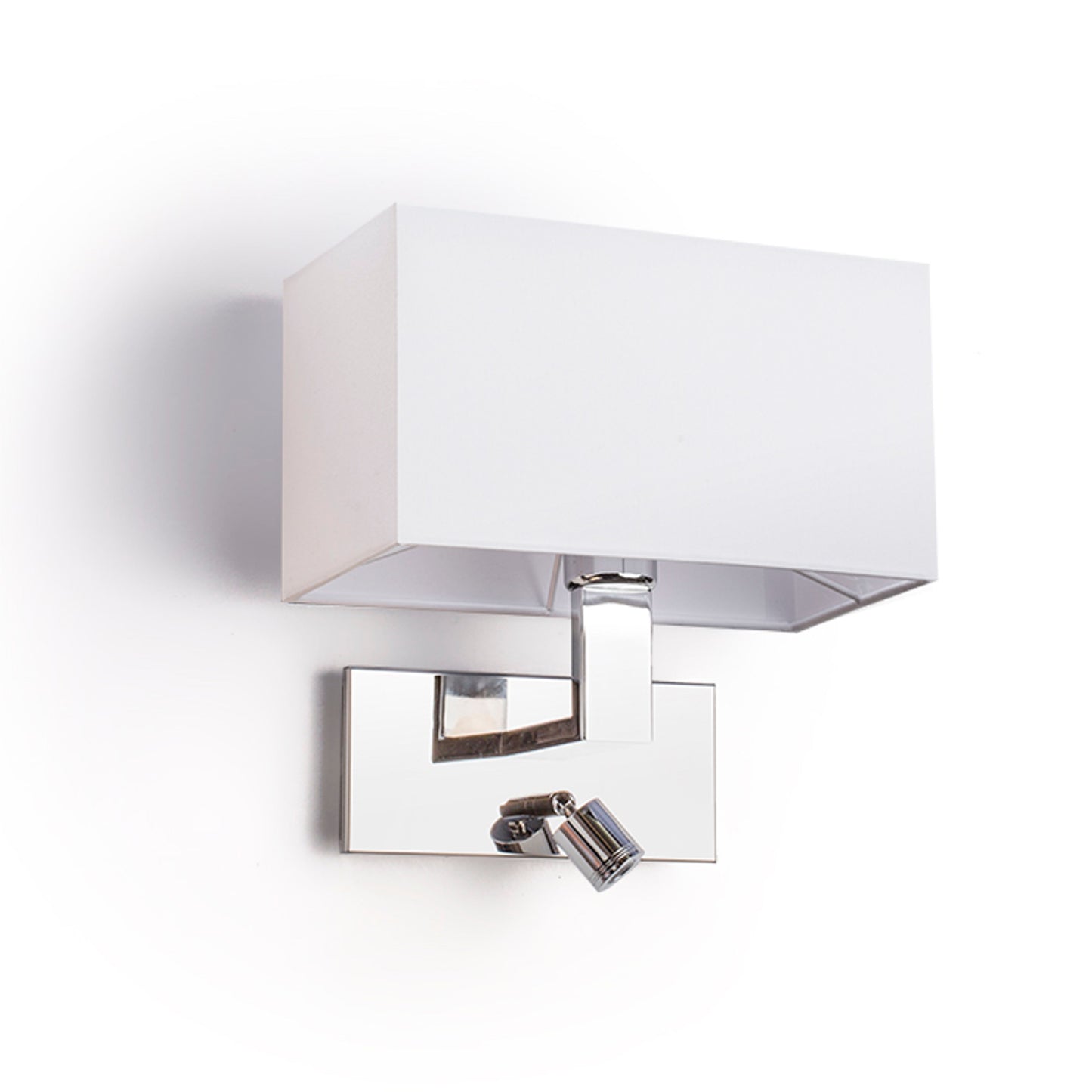 RENDL wall lamp PLAZA wall with LED white chrome 230V LED E27 LED 15+3W  3000K R11982 1