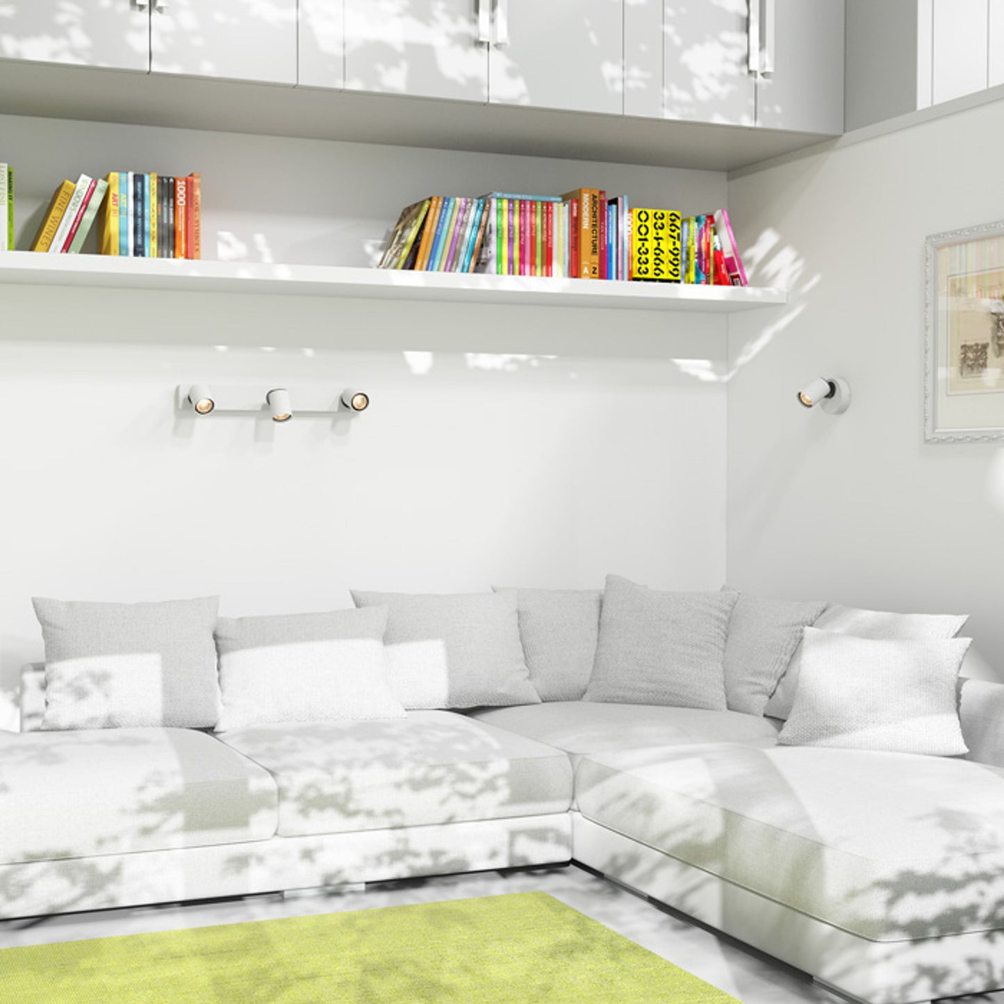 RENDL spotlight DUGME III white/anthracite grey 230V GU10 3x35W R12078 8