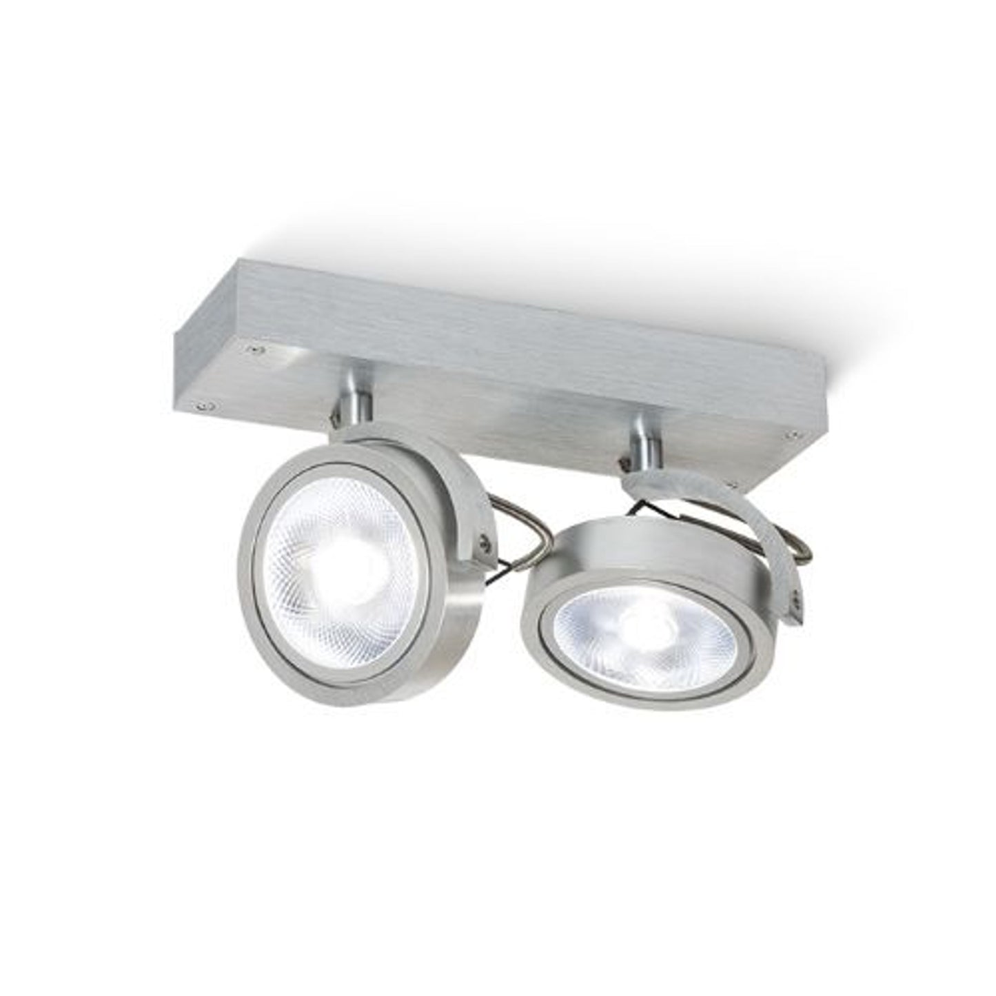 RENDL Outlet KELLY II wall brushed aluminum 230V LED G53 2x15W R12328 1