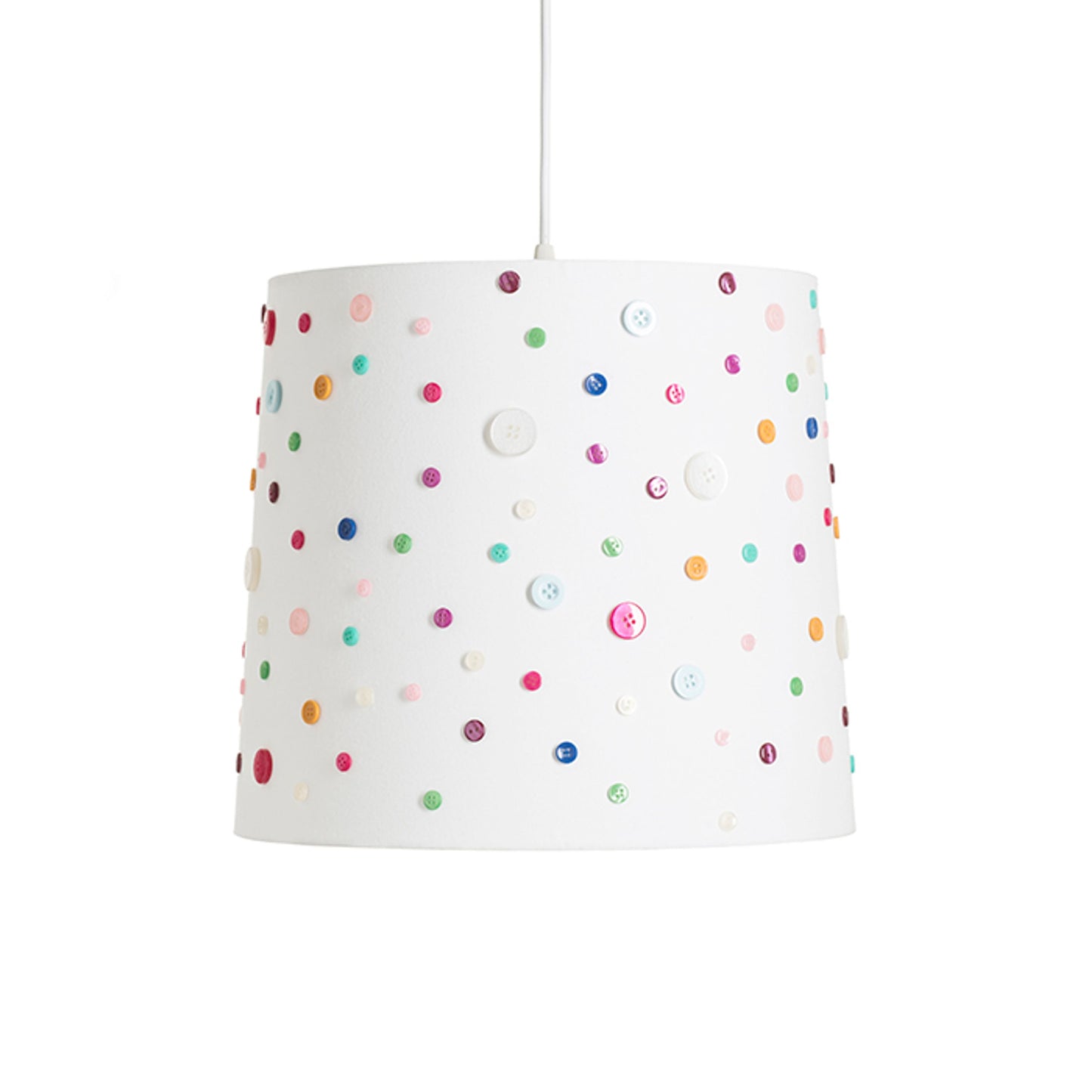 RENDL shades, shade bases, pendent sets DELISA 35/30 shade white buttons max. 28W R12389 10
