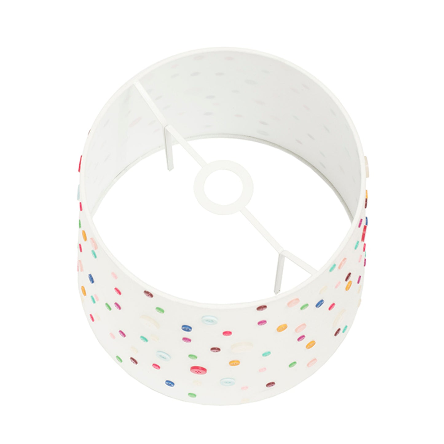 RENDL shades, shade bases, pendent sets DELISA 35/30 shade white buttons max. 28W R12389 12