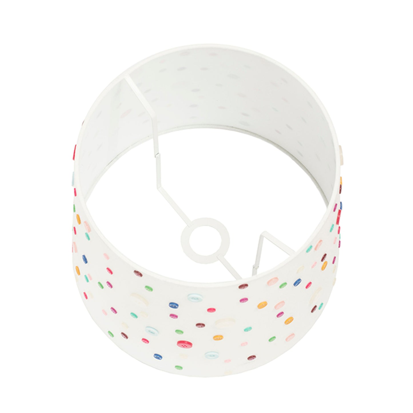 RENDL shades, shade bases, pendent sets DELISA 35/30 shade white buttons max. 28W R12389 3