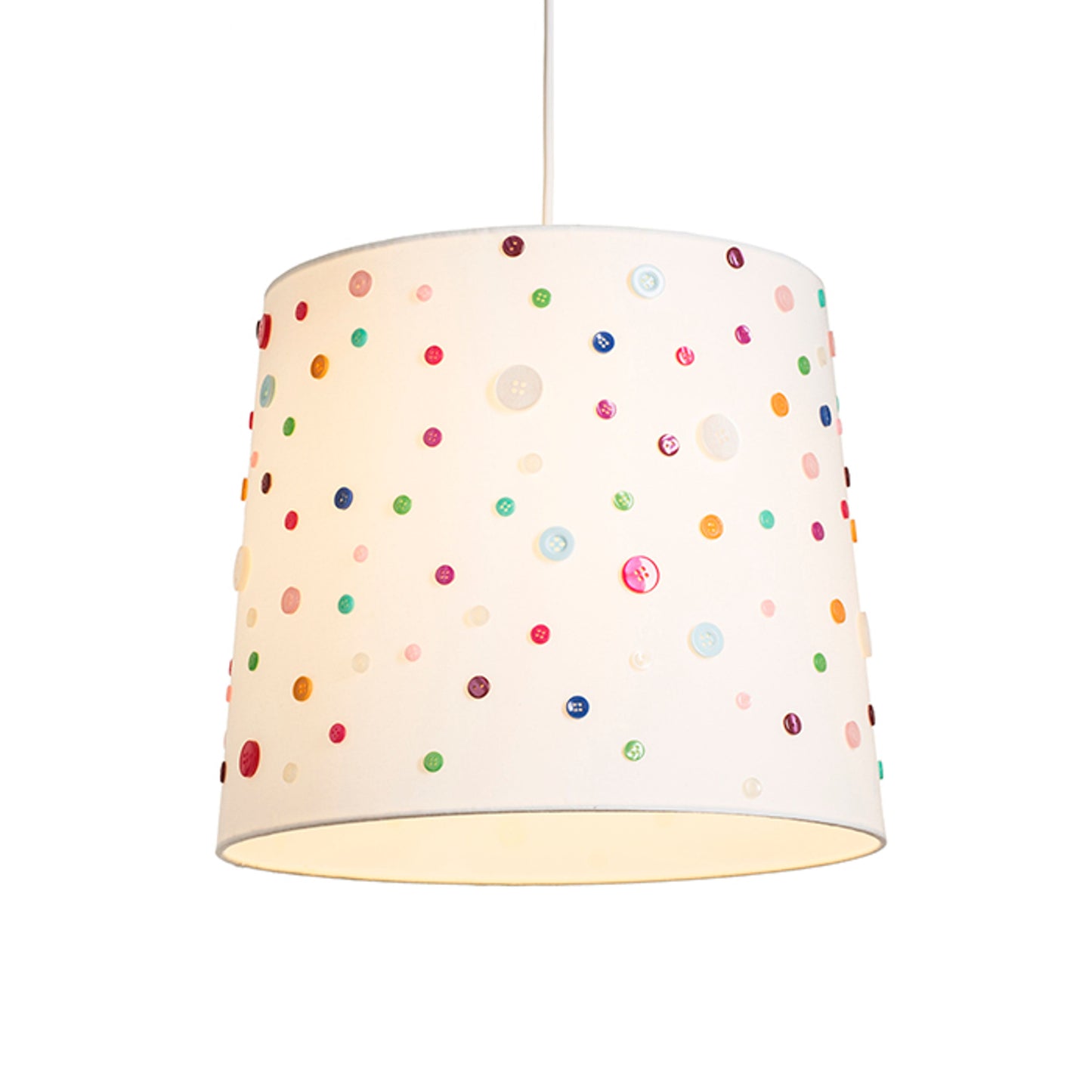 RENDL shades, shade bases, pendent sets DELISA 35/30 shade white buttons max. 28W R12389 5