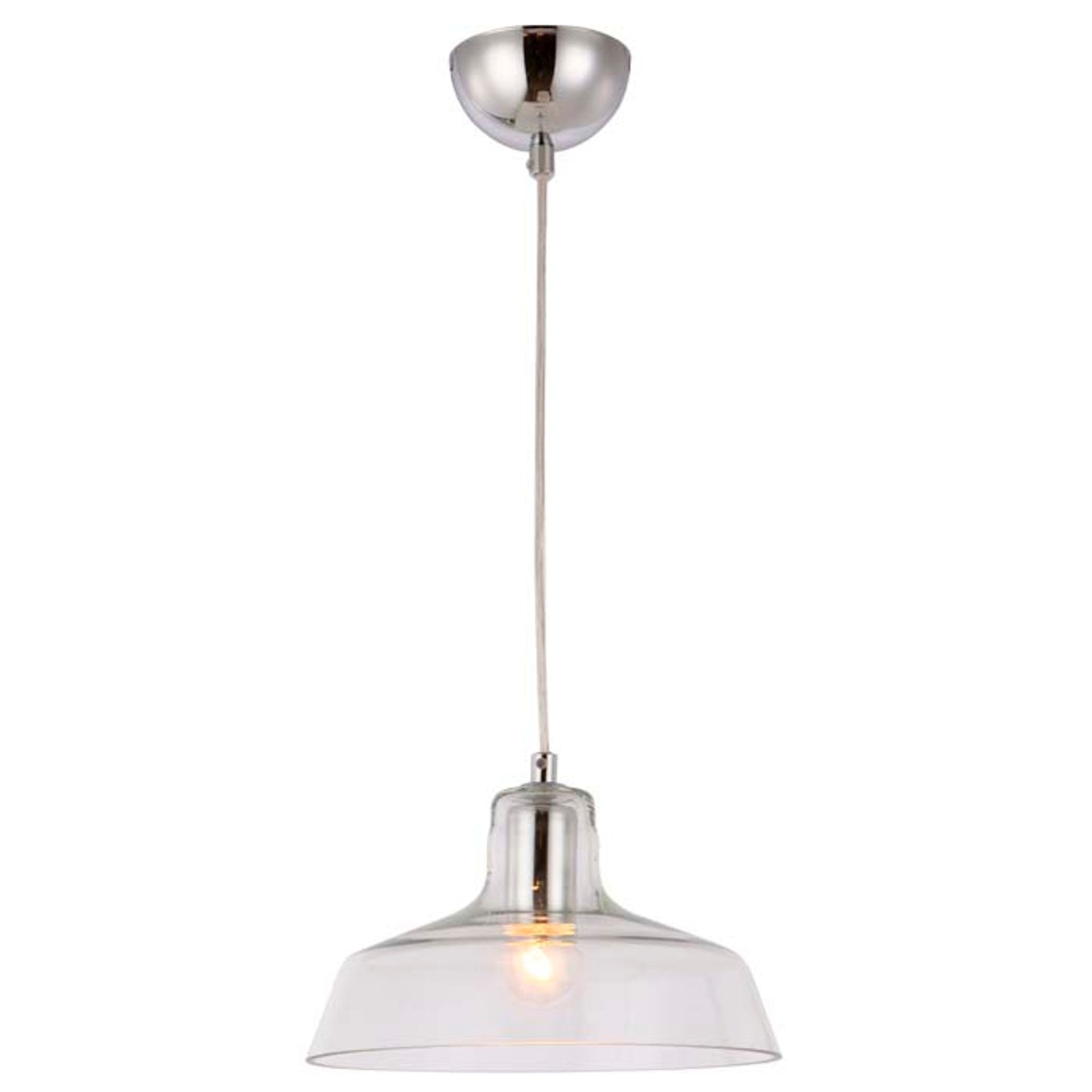 RENDL pendant lamp DORA pendant clear glass/chrome 230V LED E27 11W R12417 1
