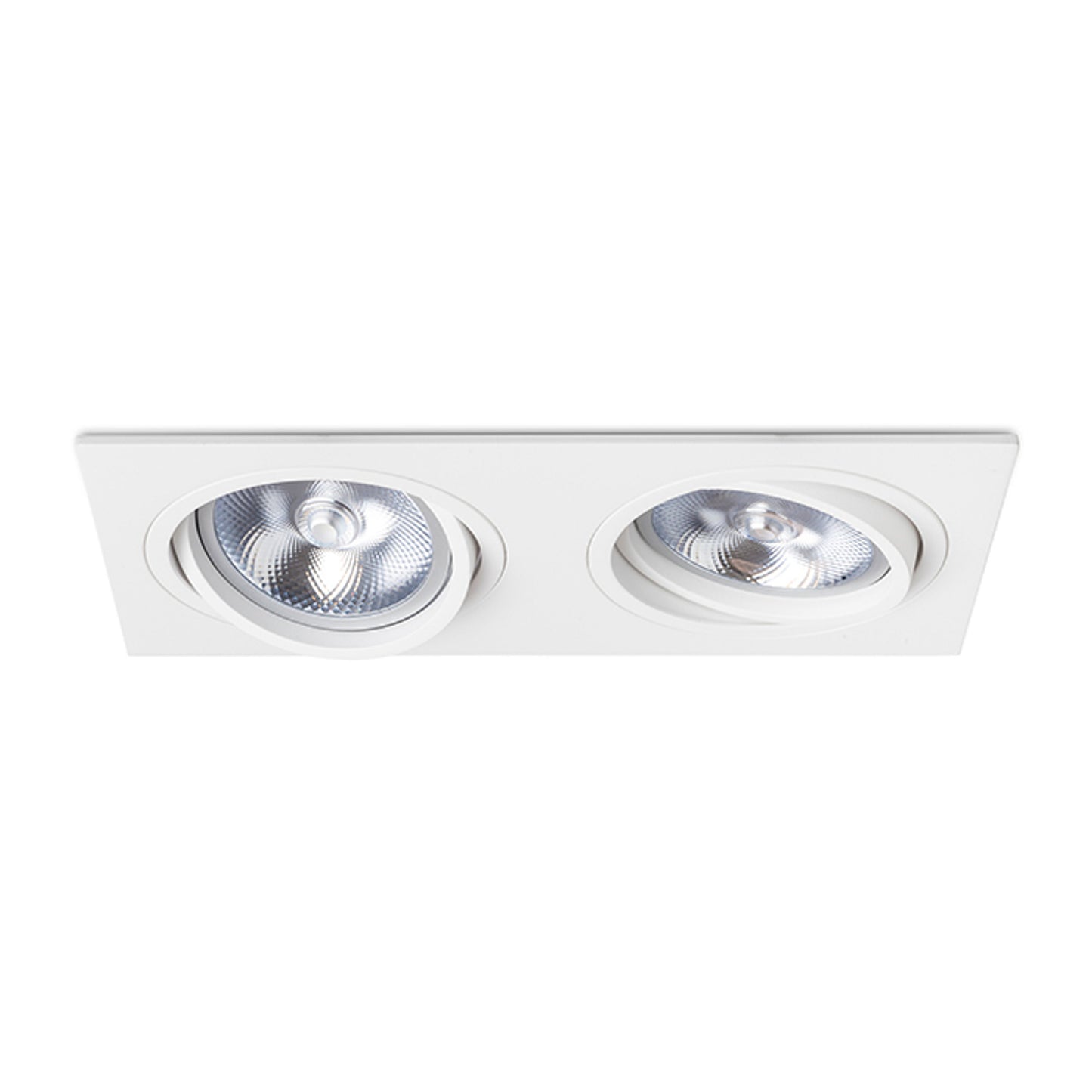 RENDL recessed light PASADENA G53 SQ II white 230V LED G53 2x15W R12703 3