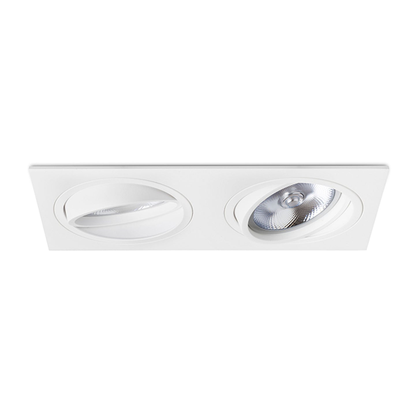 RENDL recessed light PASADENA G53 SQ II white 230V LED G53 2x15W R12703 4
