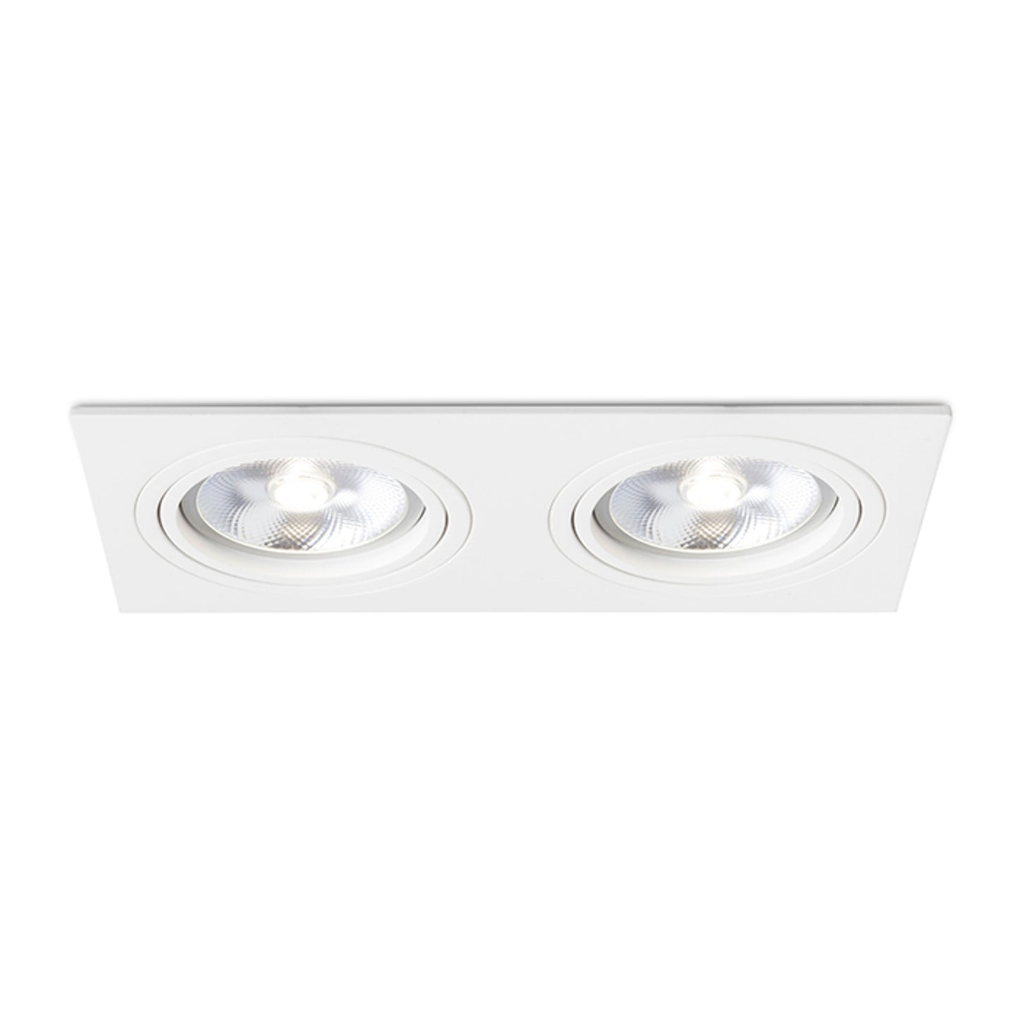 RENDL recessed light PASADENA G53 SQ II white 230V LED G53 2x15W R12703 5
