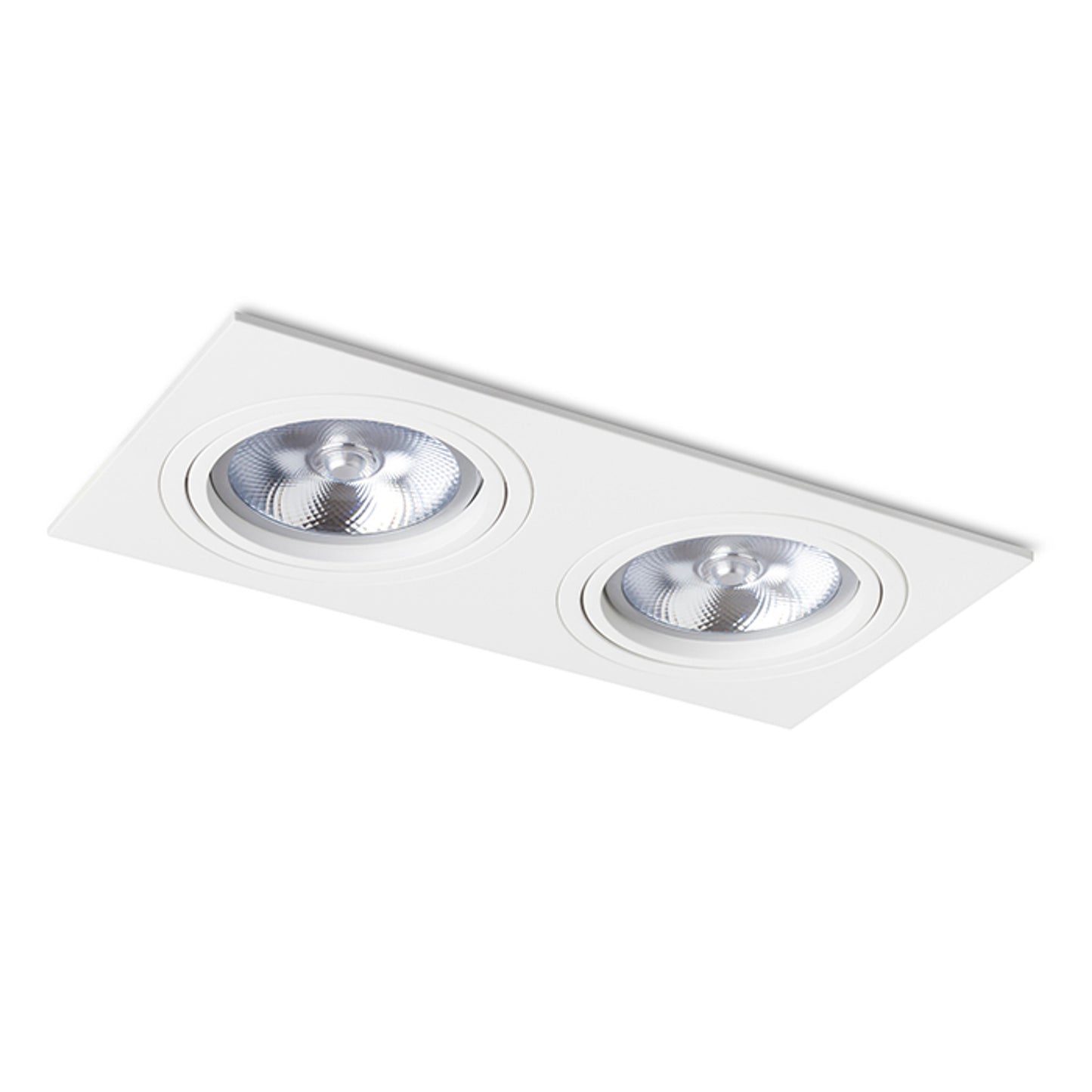 RENDL recessed light PASADENA G53 SQ II white 230V LED G53 2x15W R12703 6