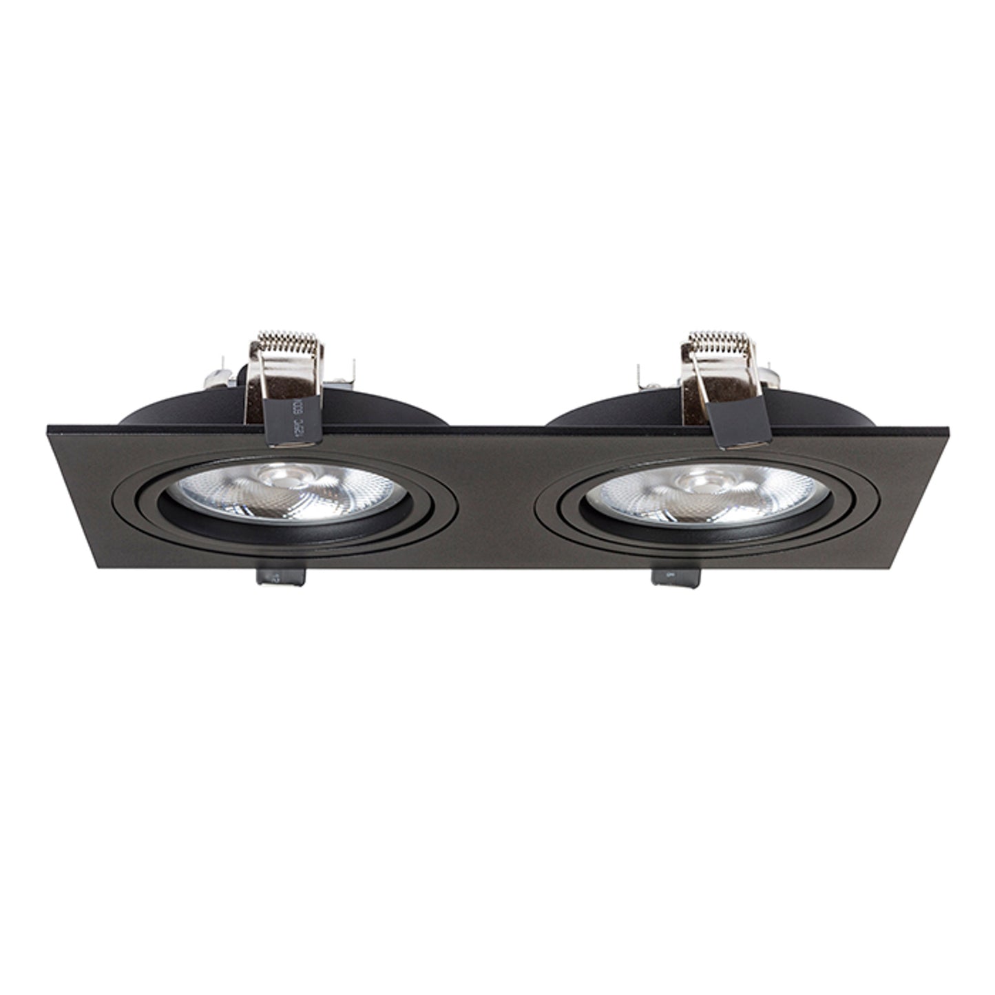 RENDL recessed light PASADENA G53 SQ II black 230V LED G53 2x15W R12705 4