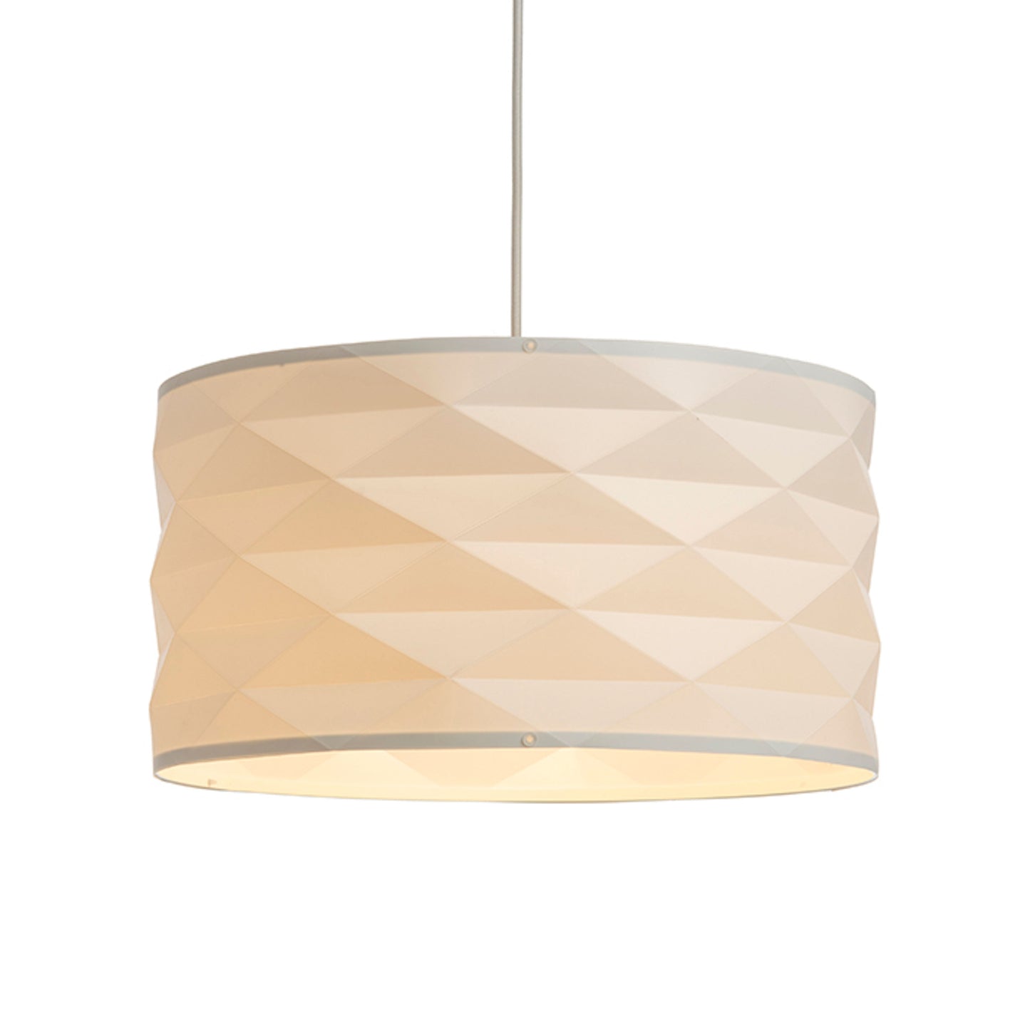 RENDL pendant lamp EZRA 40 pendant white PVC/grey 230V LED E27 15W R13319 3