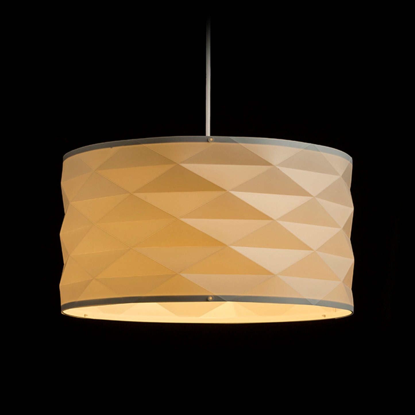RENDL pendant lamp EZRA 40 pendant white PVC/grey 230V LED E27 15W R13319 4