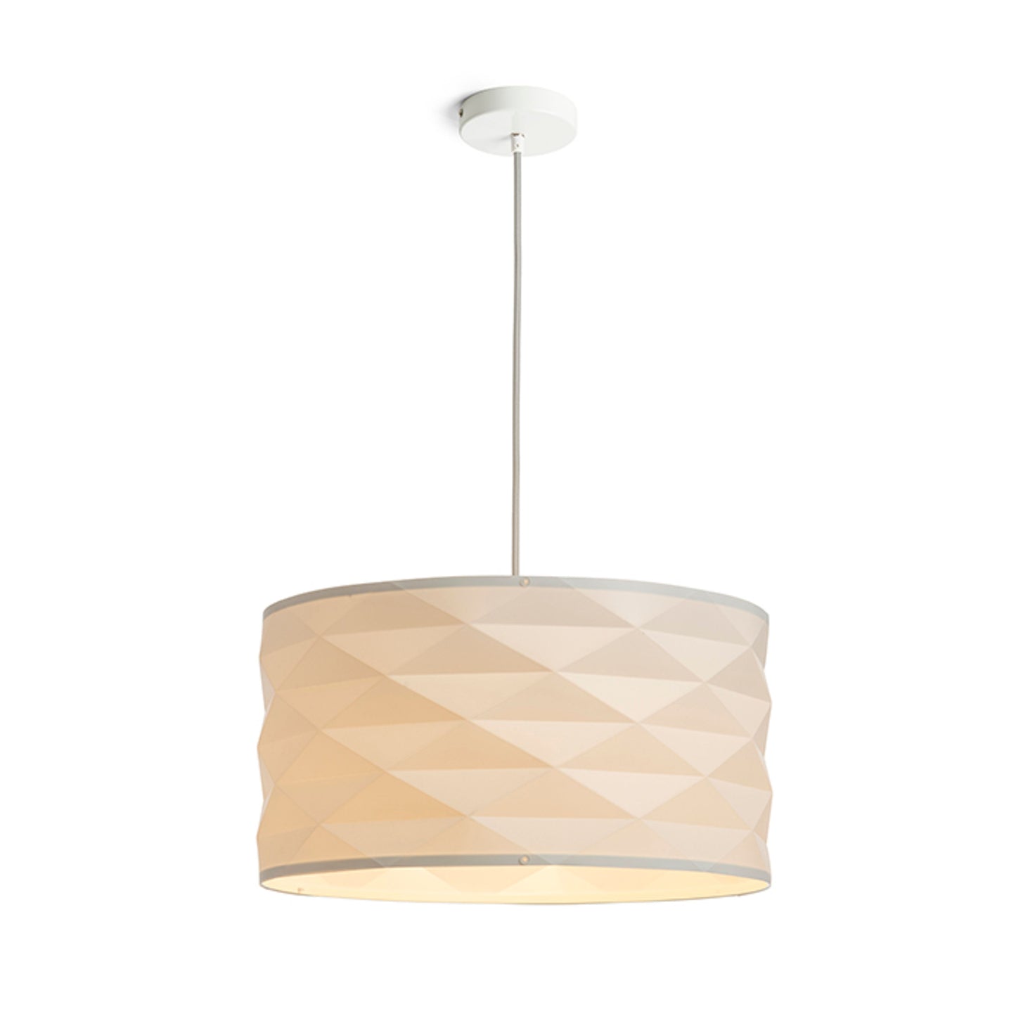 RENDL pendant lamp EZRA 40 pendant white PVC/grey 230V LED E27 15W R13319 5