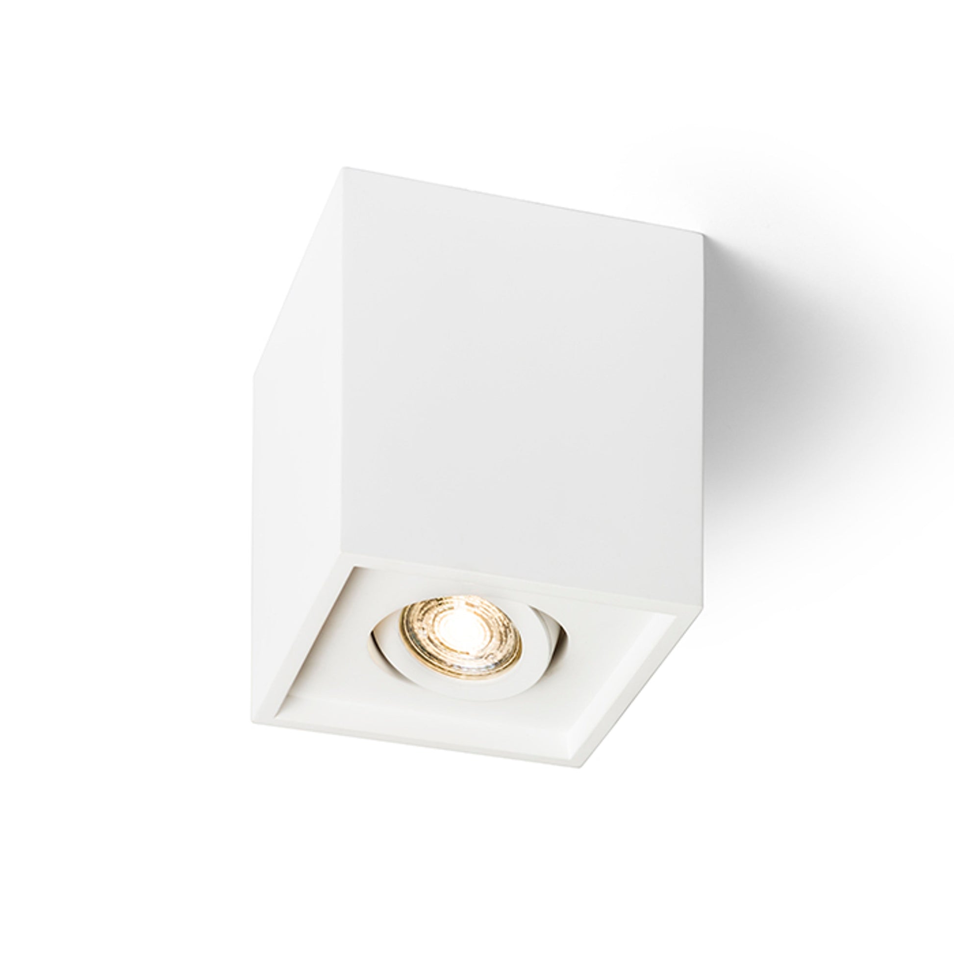 RENDL surface mounted lamp COLES SQ ceiling  plaster 230V LED GU10 15W R13438 1