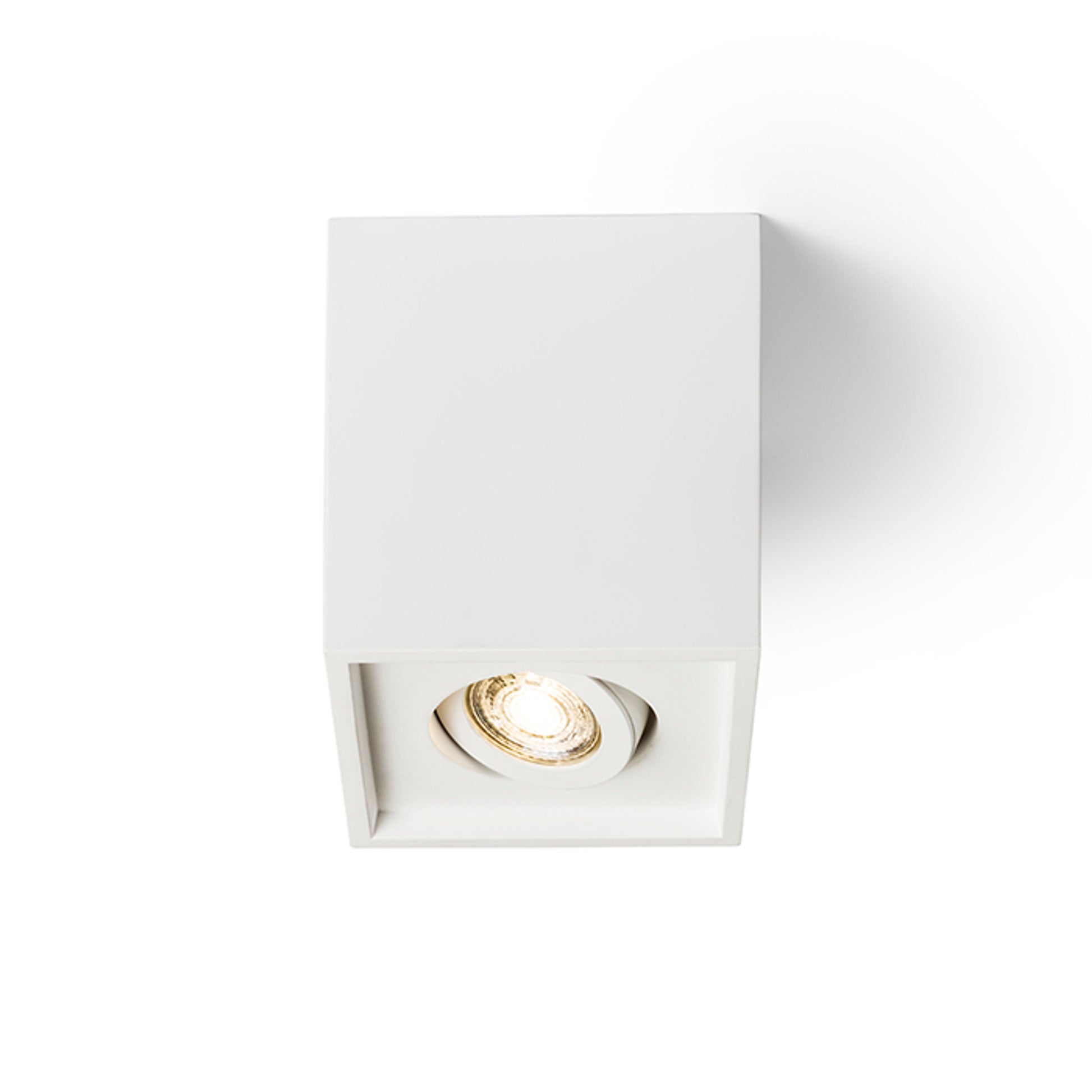 RENDL surface mounted lamp COLES SQ ceiling  plaster 230V LED GU10 15W R13438 5