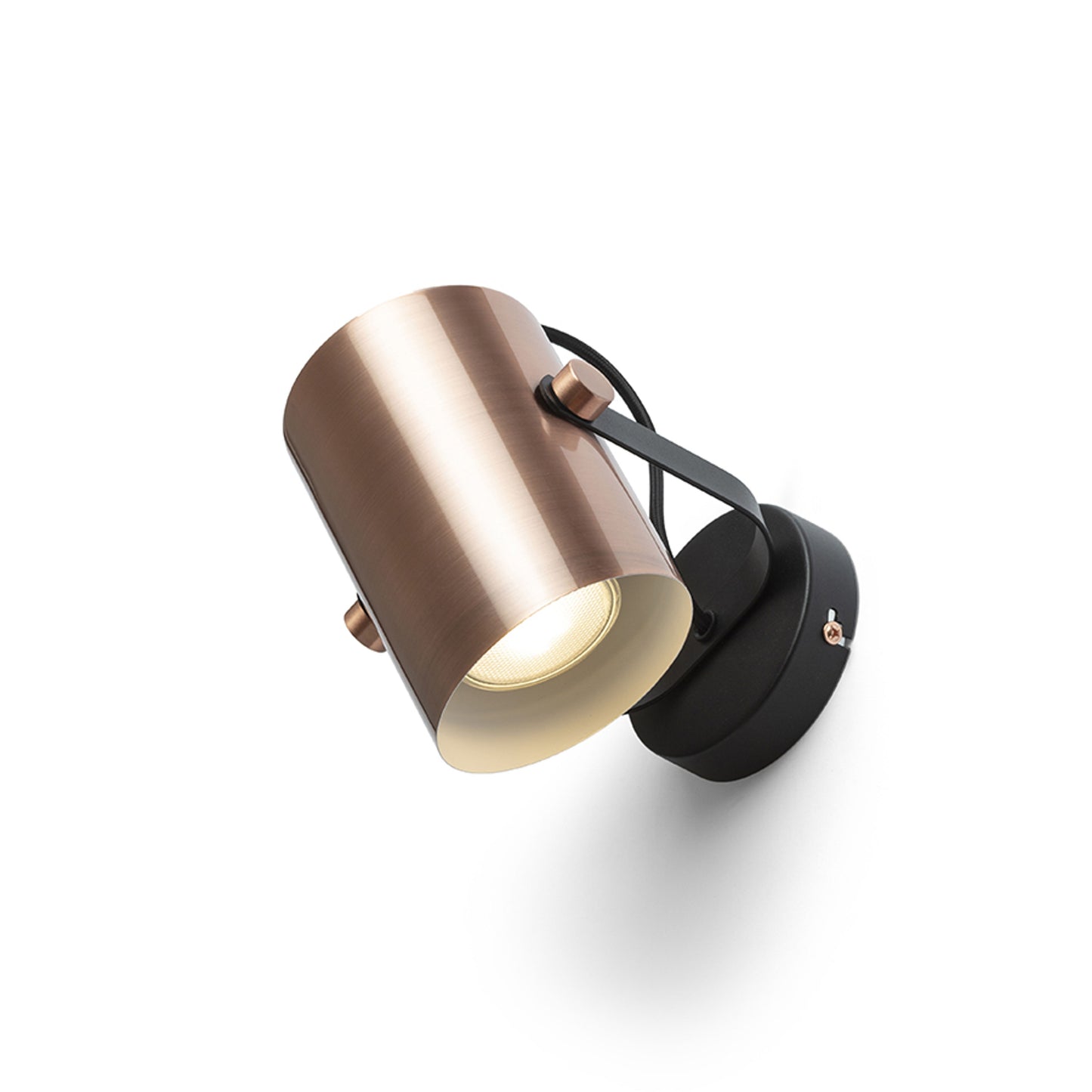 RENDL spotlight HAREN surface mounted copper/black 230V LED E27 15W R13612 5