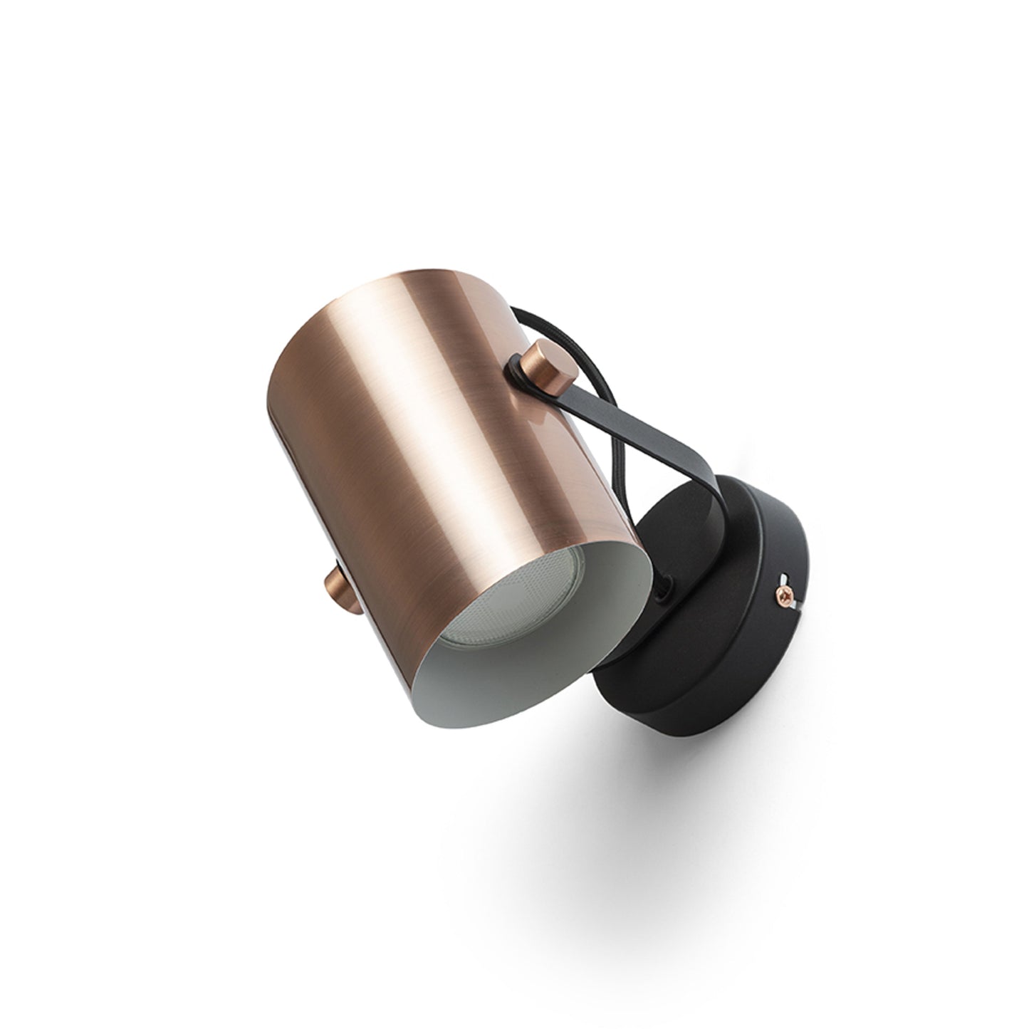 RENDL spotlight HAREN surface mounted copper/black 230V LED E27 15W R13612 7