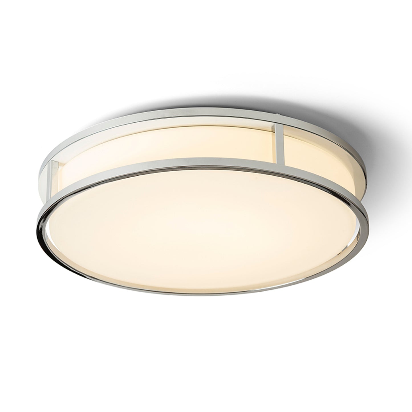 RENDL surface mounted lamp GRANDE LED 35 ceiling opal-colored glass/chrome 230V LED 24W IP44 3000K R13678 2