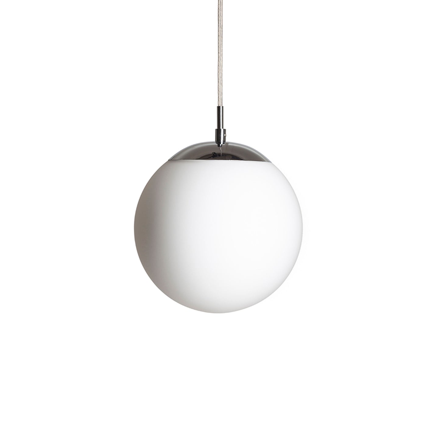 RENDL pendant lamp LUNA 20 pendant opal-colored glass/chrome 230V LED E27 11W R13745 2