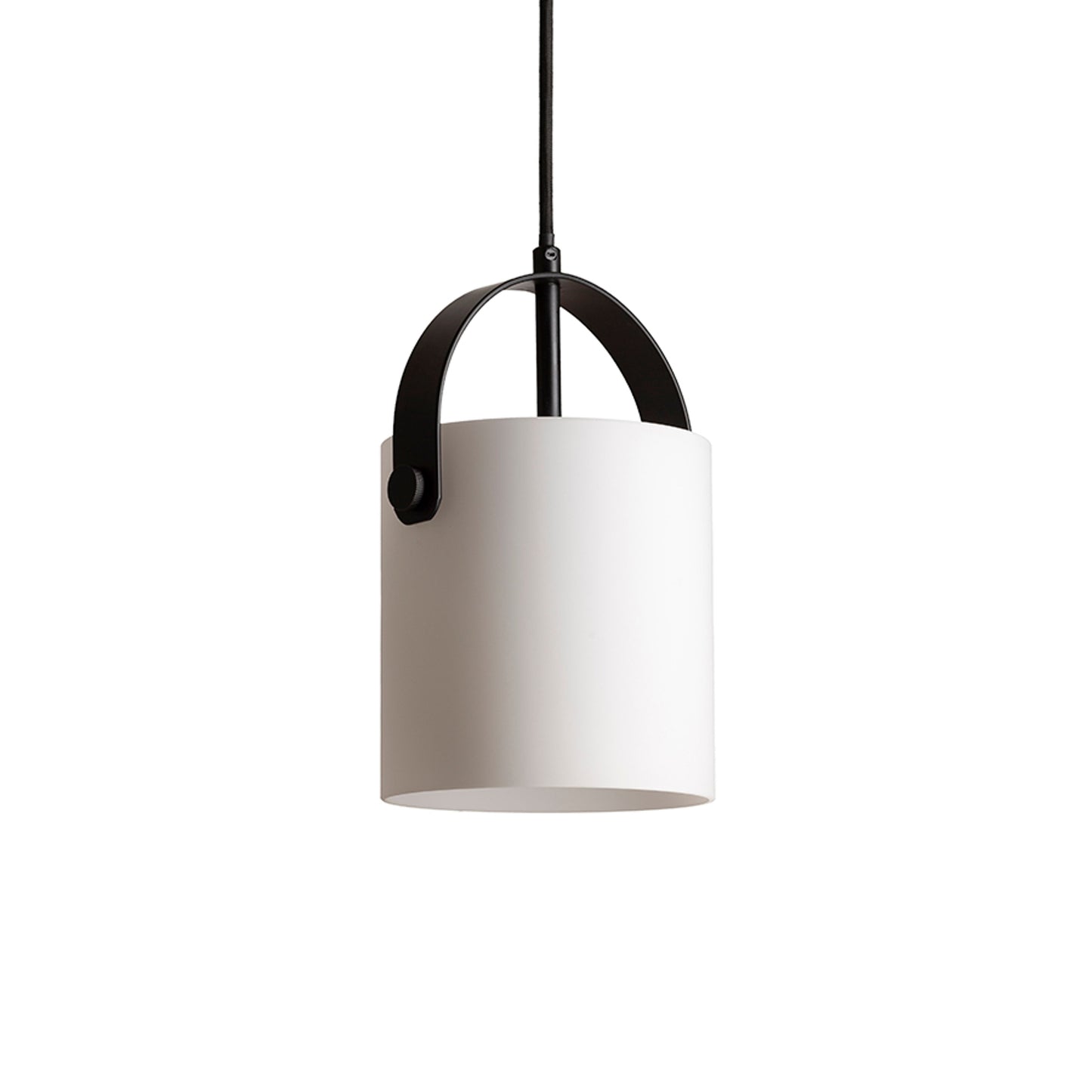 RENDL pendant lamp JULIETTA 16 pendant opal-colored glass/black 230V LED E27 15W R13752 2