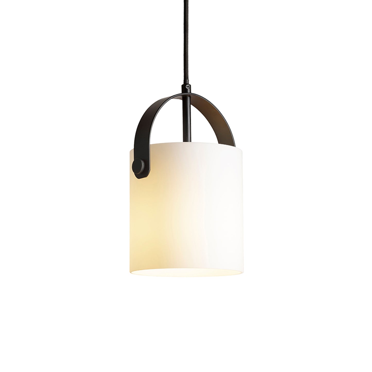 RENDL pendant lamp JULIETTA 16 pendant opal-colored glass/black 230V LED E27 15W R13752 3