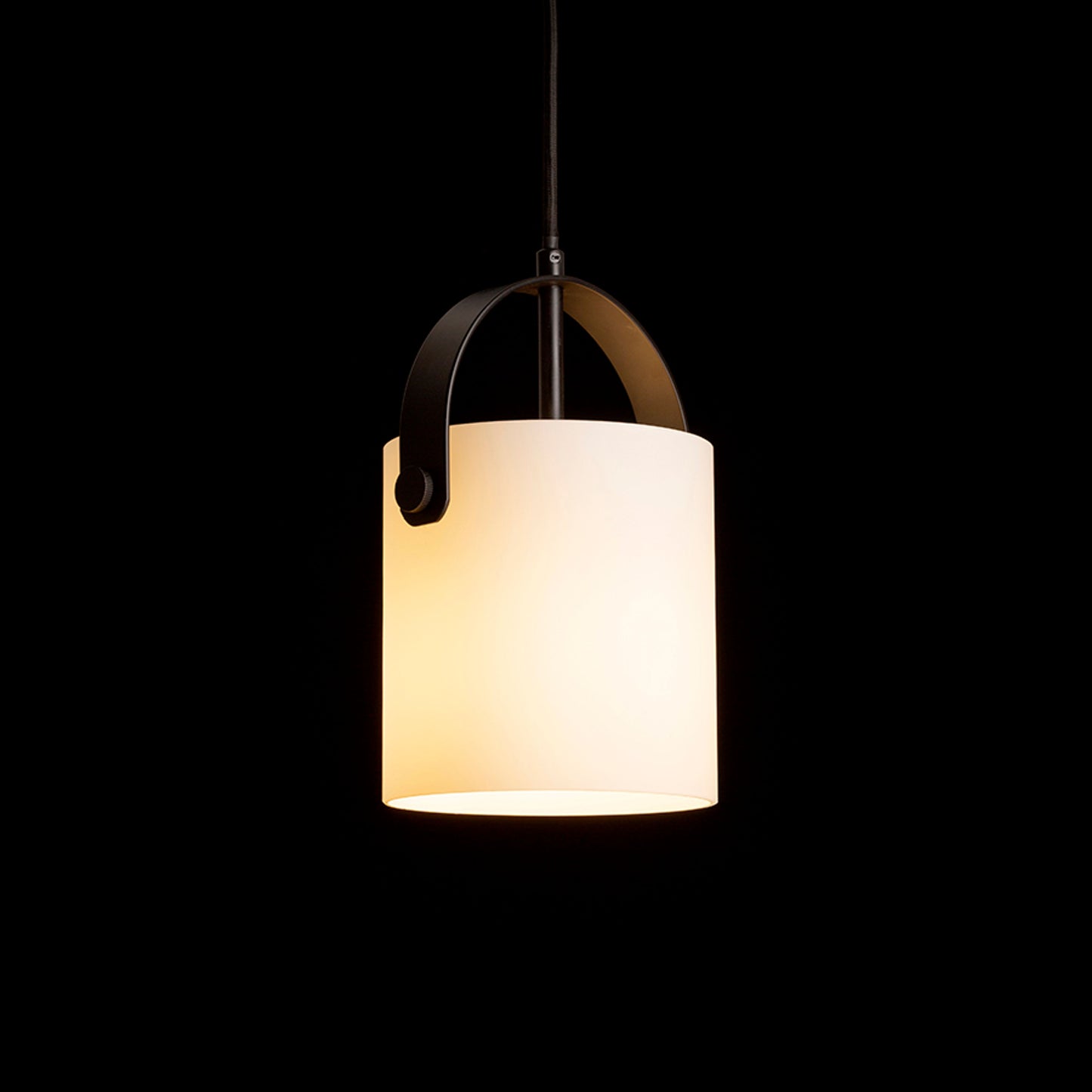 RENDL pendant lamp JULIETTA 16 pendant opal-colored glass/black 230V LED E27 15W R13752 4