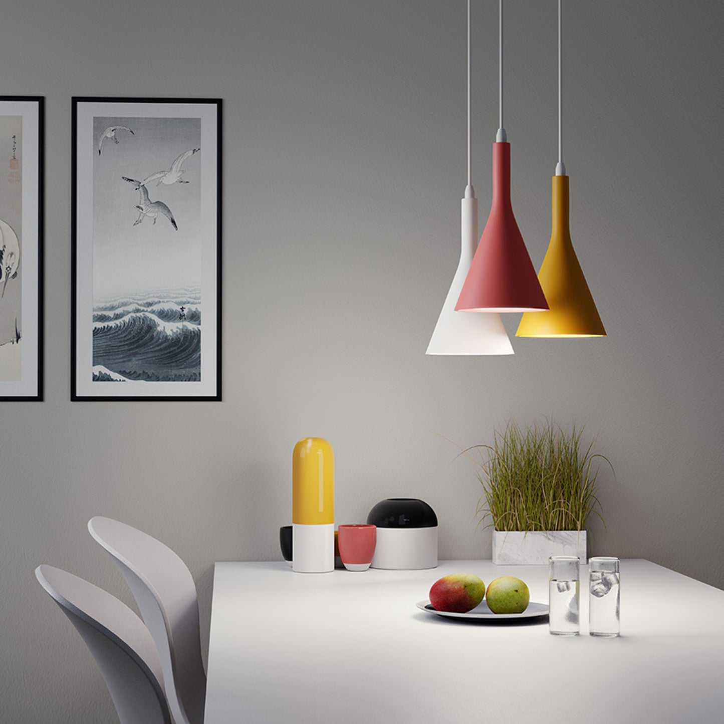 RENDL pendant lamp ELLA pendant plaster 230V LED E27 15W R13788 4
