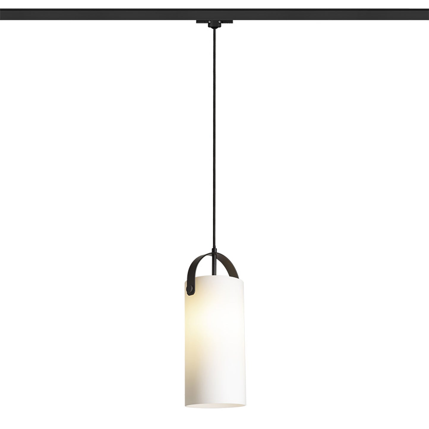 RENDL 3-circuit track system JULIETTA 31 for 3-circuit tracks opal-colored glass/black 230V LED E27 15W R13856 1
