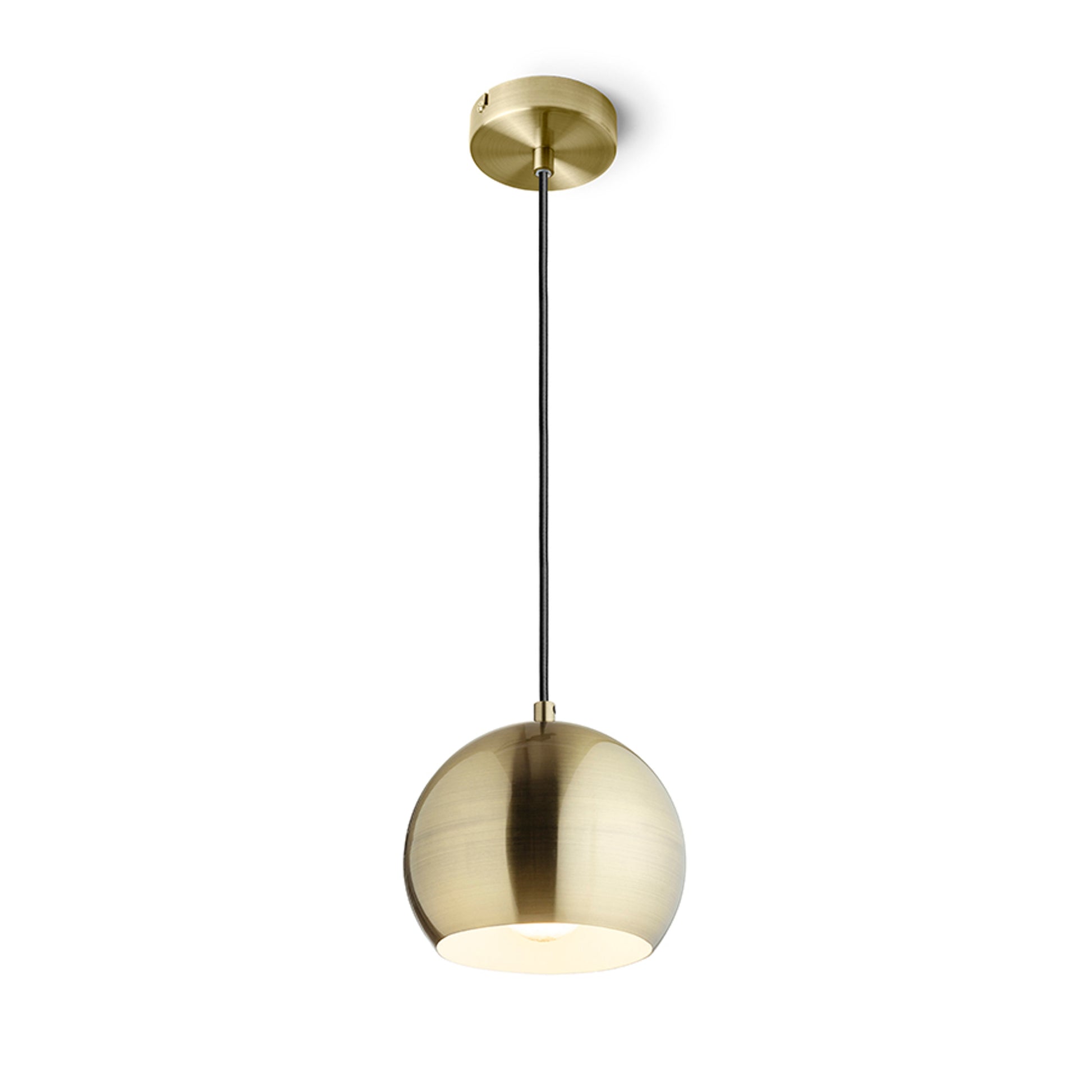 RENDL pendant lamp AGNETA pendant  brushed brass 230V LED E27 11W R13899 1