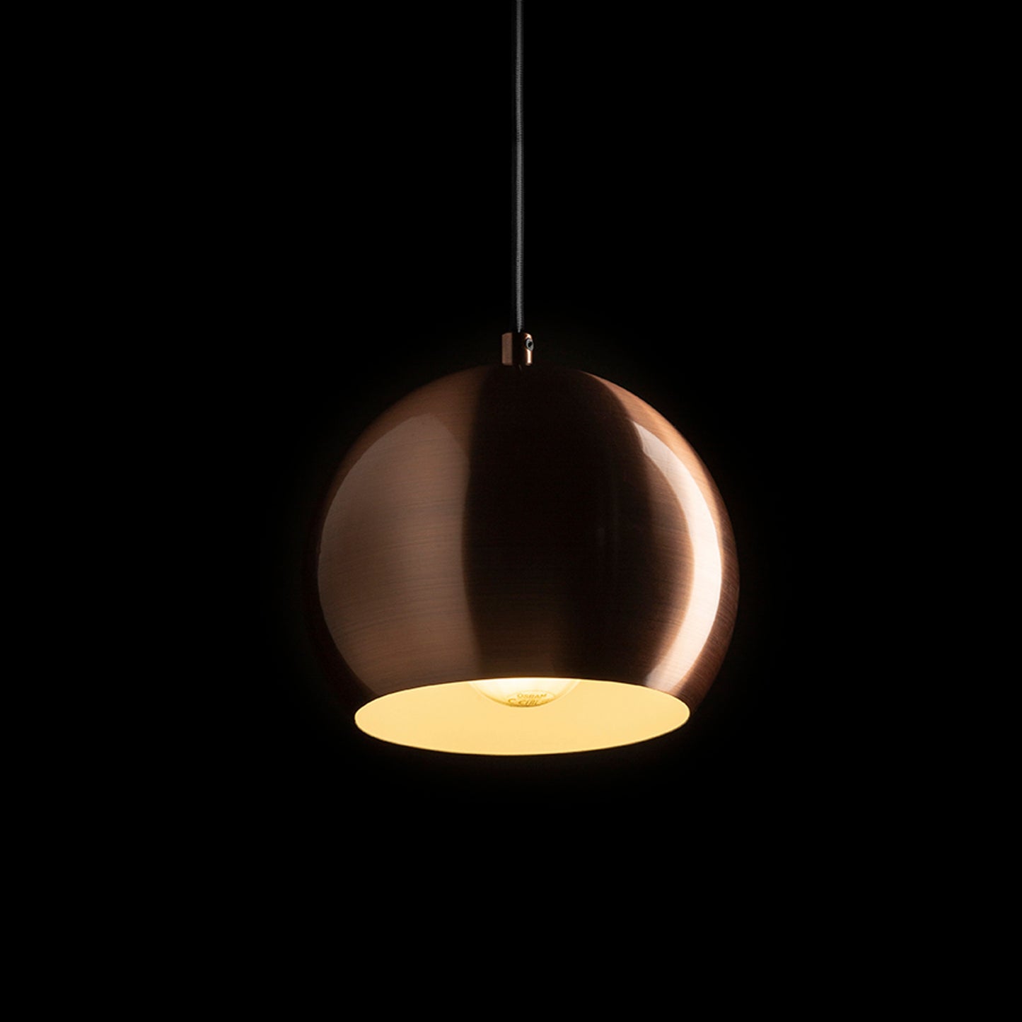 RENDL pendant lamp AGNETA pendant brushed copper 230V LED E27 11W R13900 2