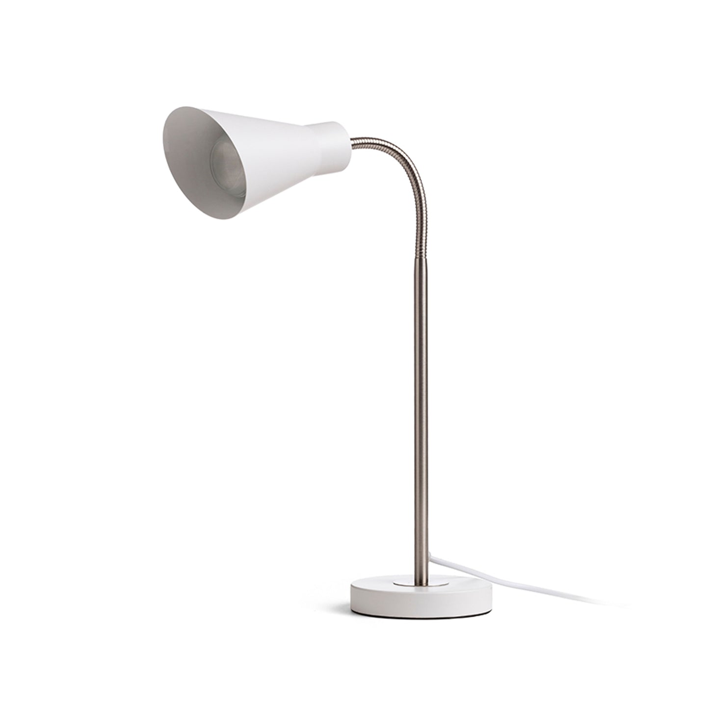 RENDL table lamp ANIKA table matte white matt nickel 230V LED E27 15W R13905 7