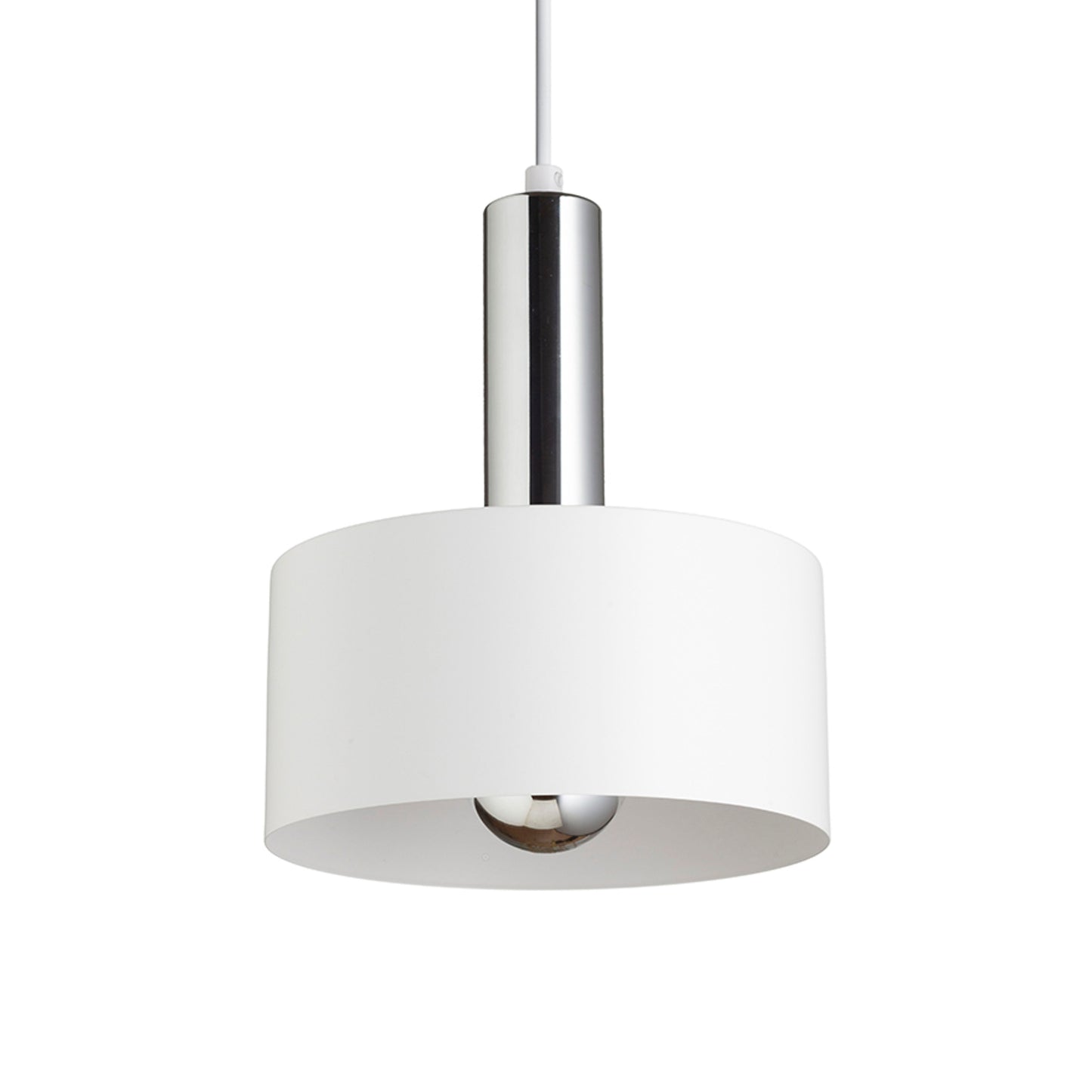 RENDL pendant lamp GIULIA 20 pendant white chrome 230V LED E27 15W R13910 4